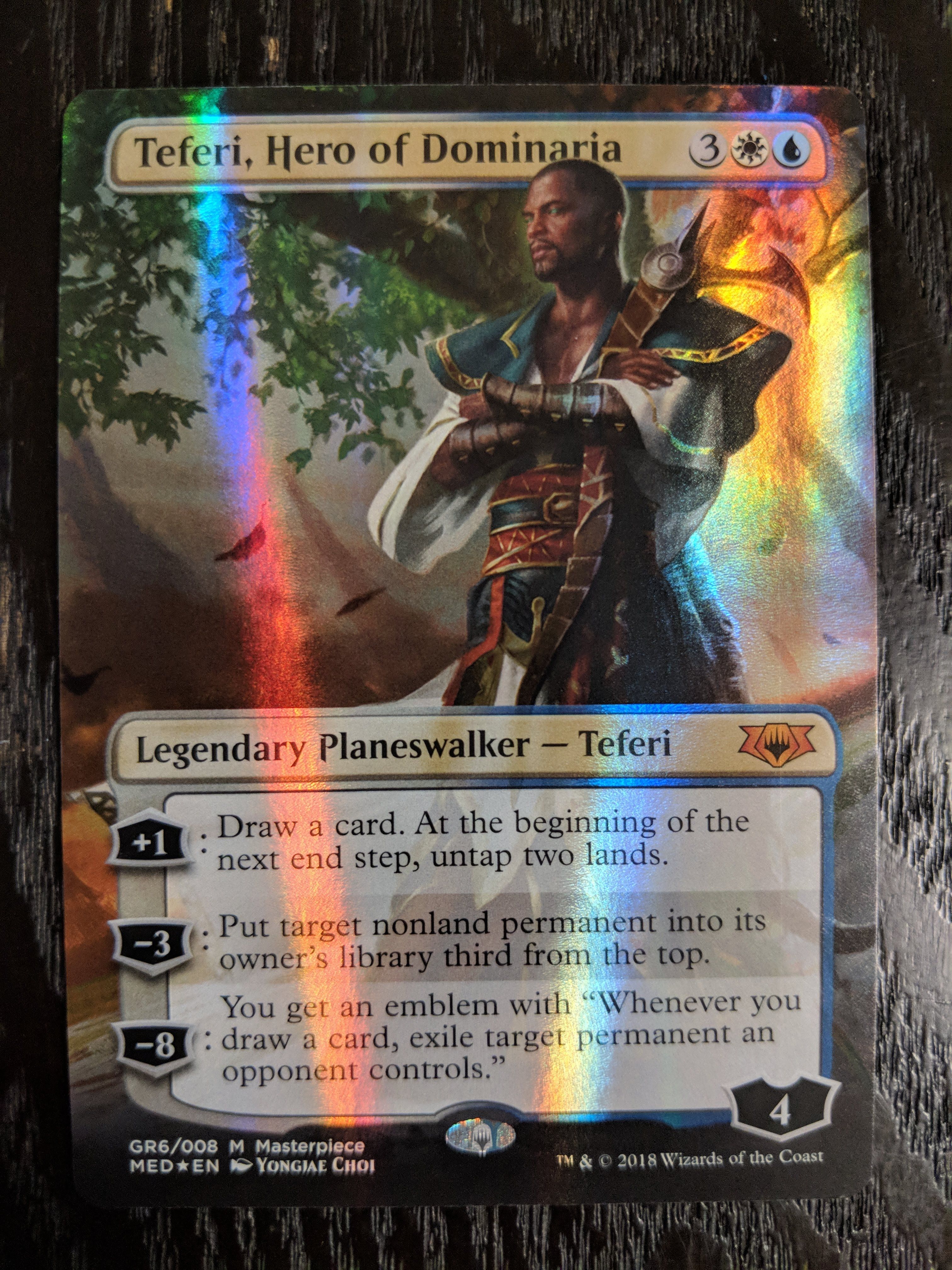 Sammeln Seltenes Mtg Einzelkarten Mythic Edition Planeswalker Hero Of Dominaria Masterpiece Series Foil Teferi