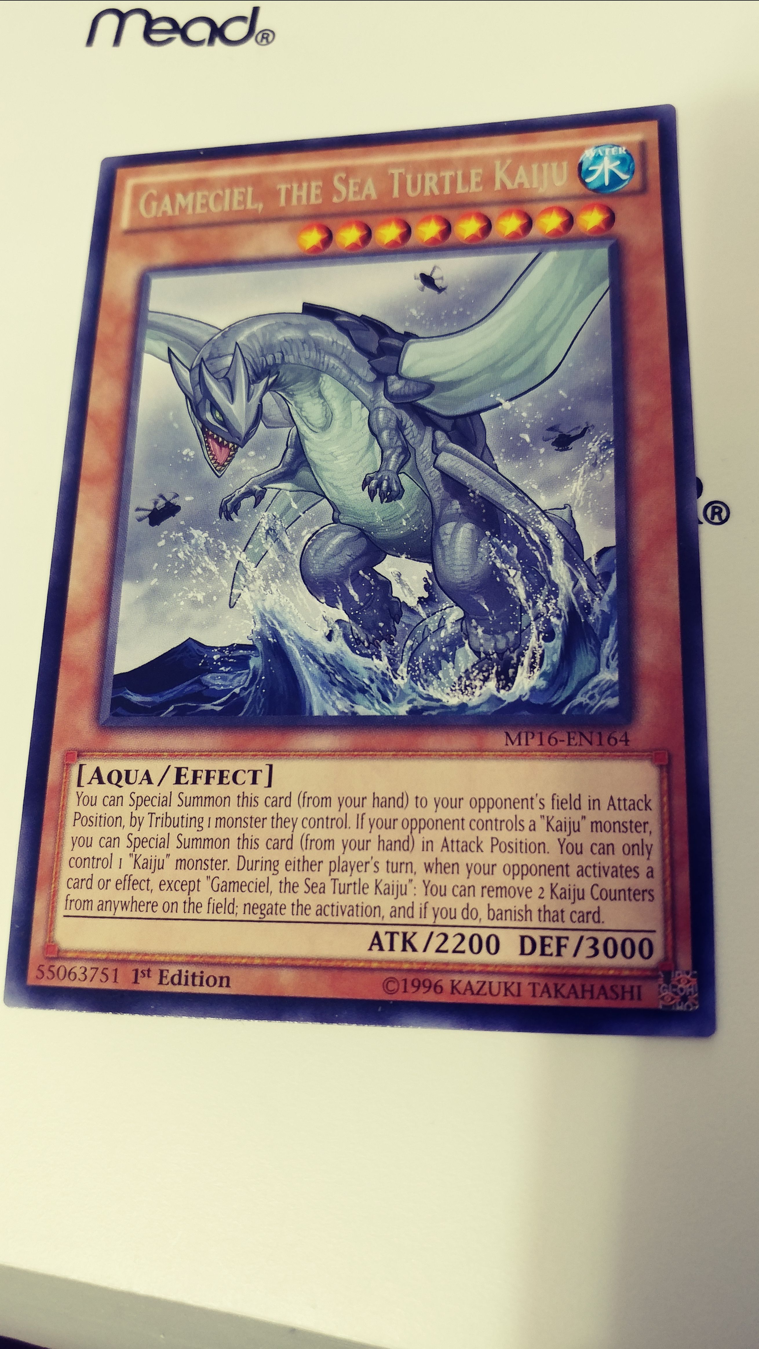 Yu Gi Oh Gameciel The Sea Turtle Kaiju Secret Rare 1st Edition Nr Mint Collectables Yu Gi Oh Individual Cards