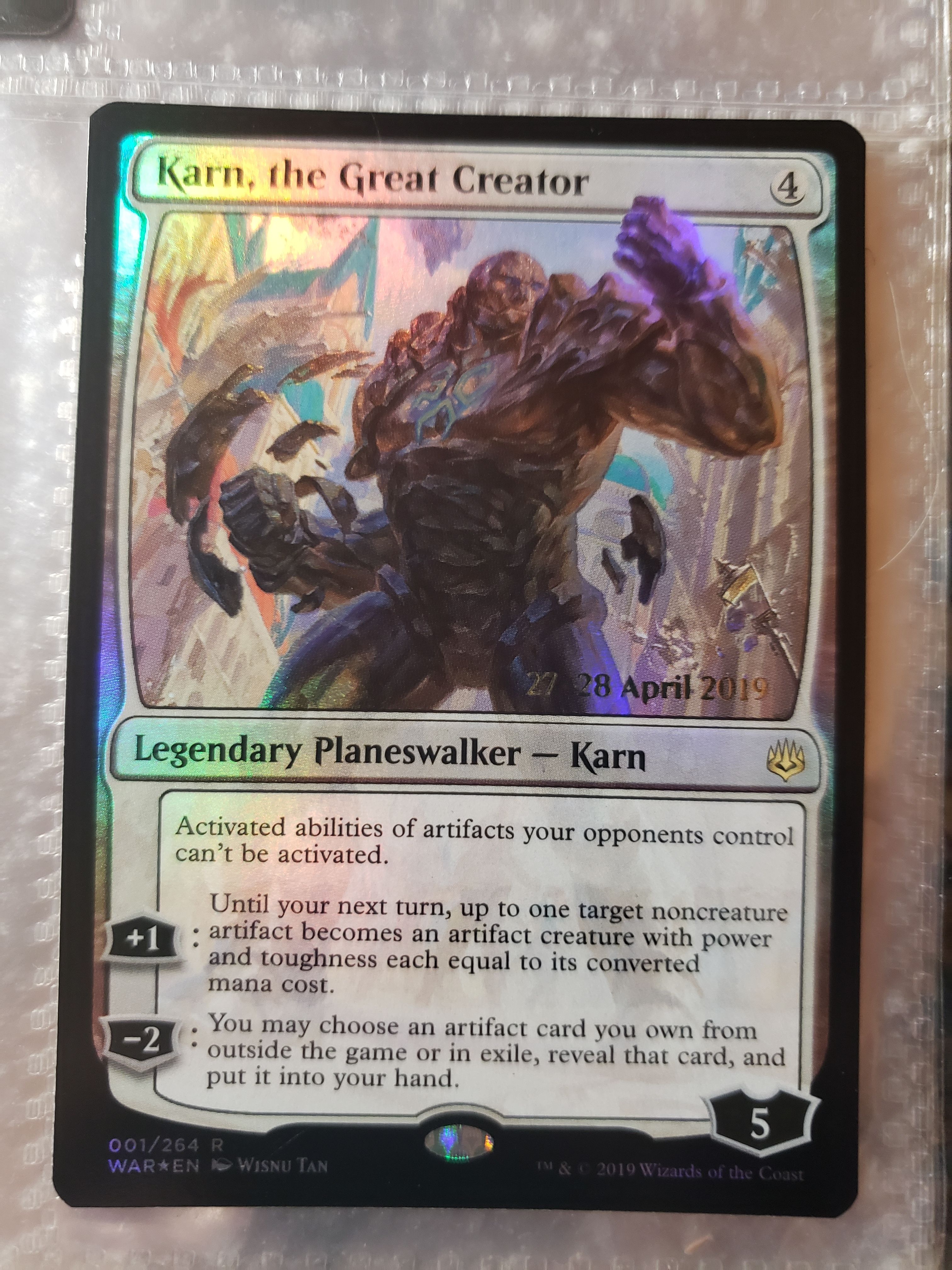 Karn The Great Creator War Of The Spark War Planeswalker Magic Mtg Mint Card Mtg Individual Cards Toys Hobbies Brandasly Com