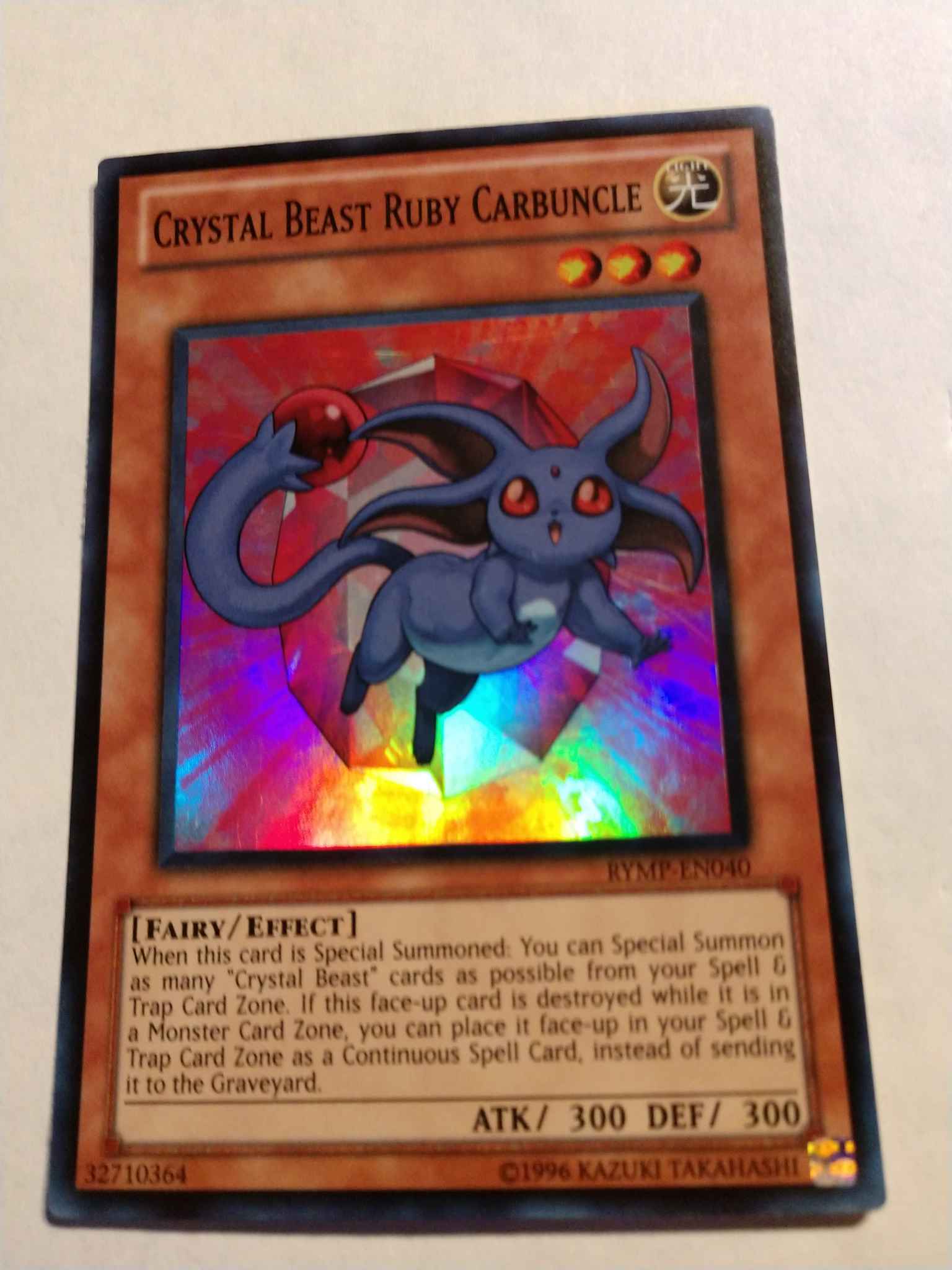 Crystal Beast Ruby Carbuncle Crystal Beast Ruby Carbuncle Ra Yellow Mega Pack Yugioh