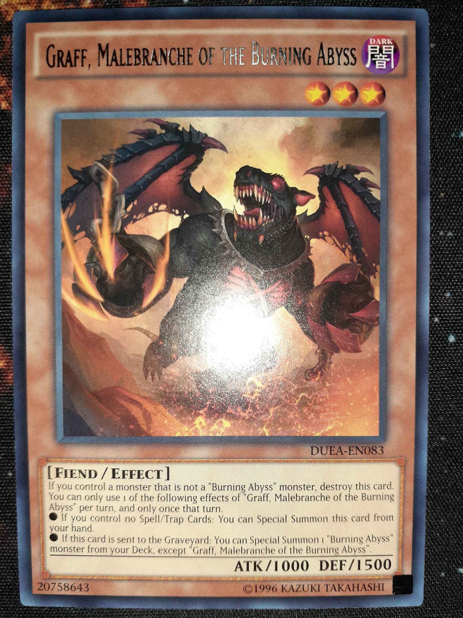 Graff PGL3-EN044 Gold Rare 1st Edition NM Malebranche of the Burning Abyss