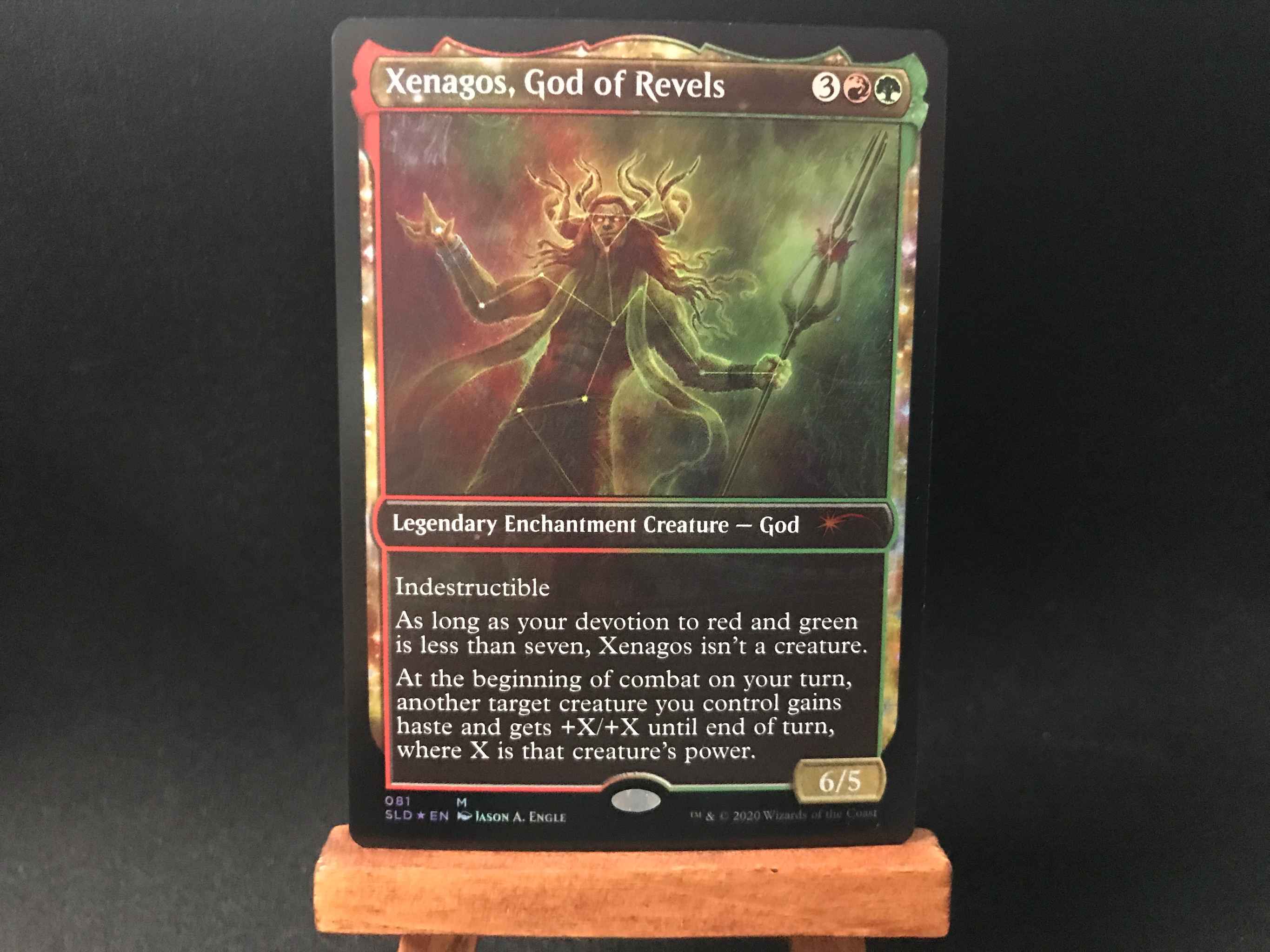 Xenagos God Of Revels Foil Lp Nm With Light Curling That These Are Prone To Xenagos God Of Revels Secret Lair Drop Series Magic The Gathering