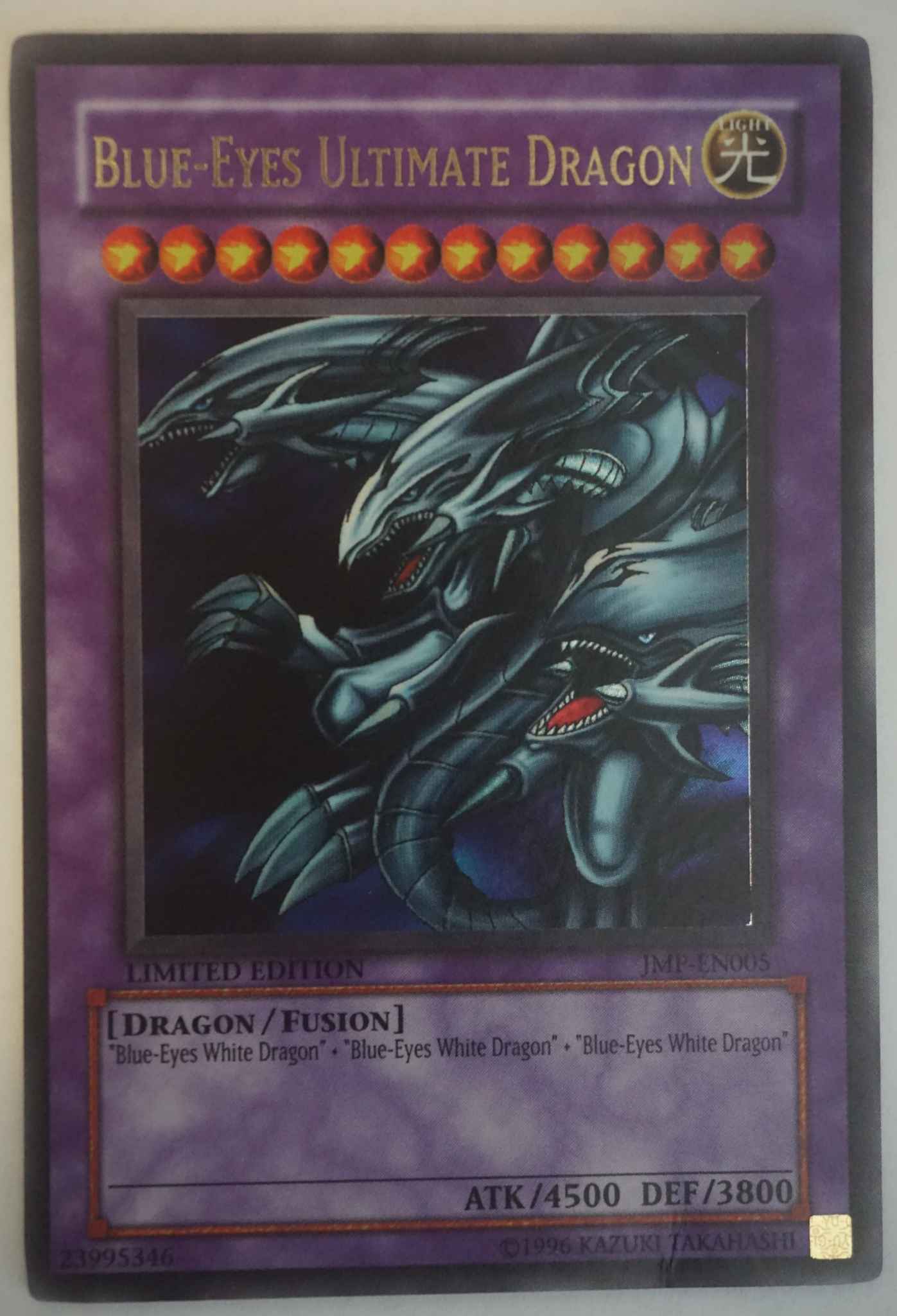 YuGiOh Card Blue-Eyes Ultimate Dragon JMP-EN005 Ultra Rare 