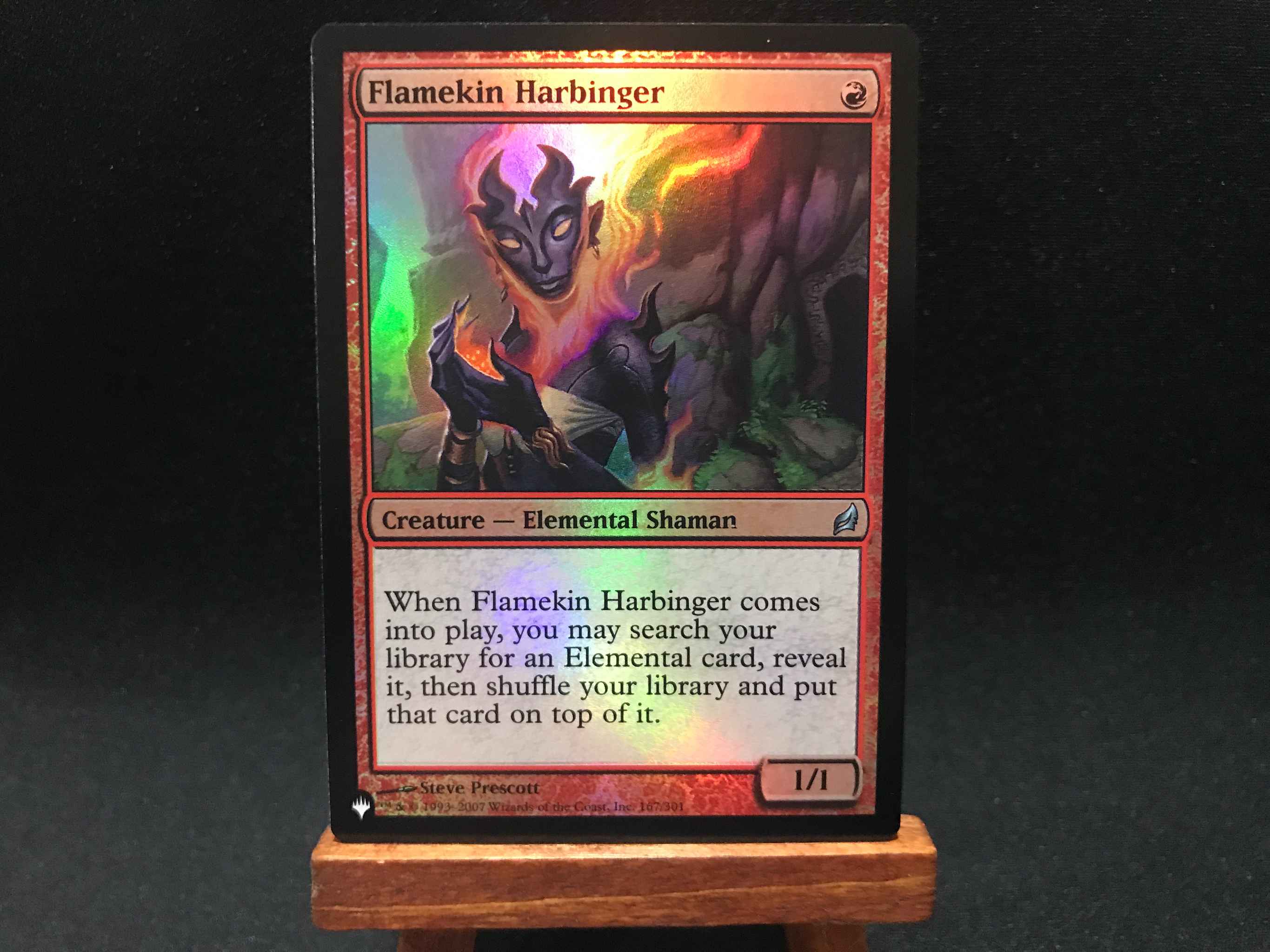 Magic MTG FOIL Flamekin Harbinger ~ Mystery Booster NearMint
