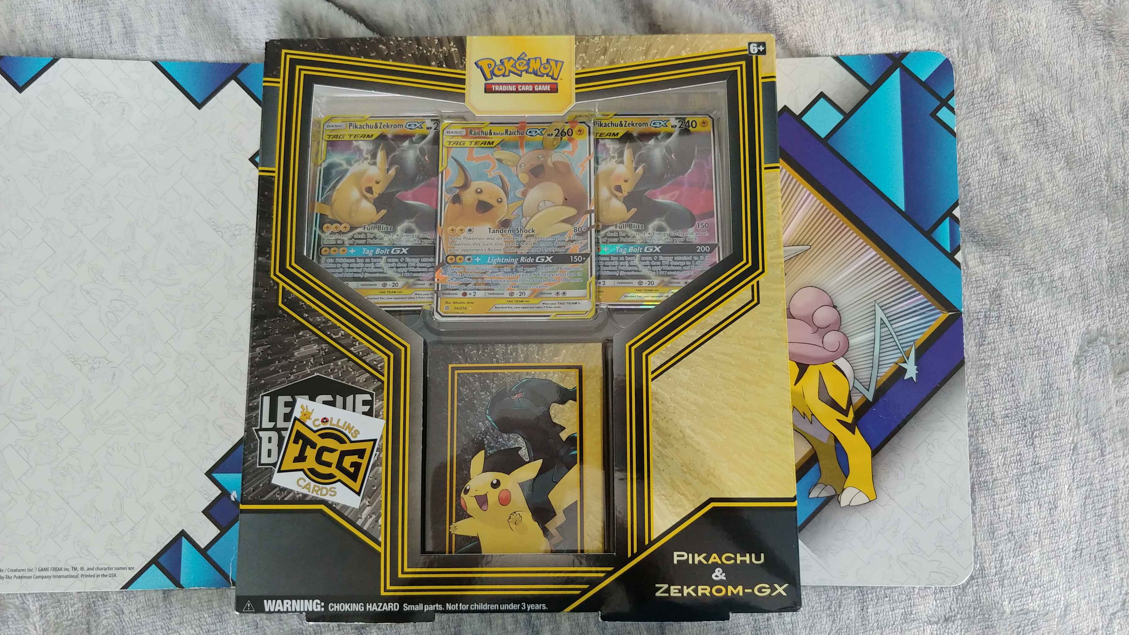 Pokemon League Battle Deck Pikachu y Zekrom-GX AR TCG tarjetas de colección