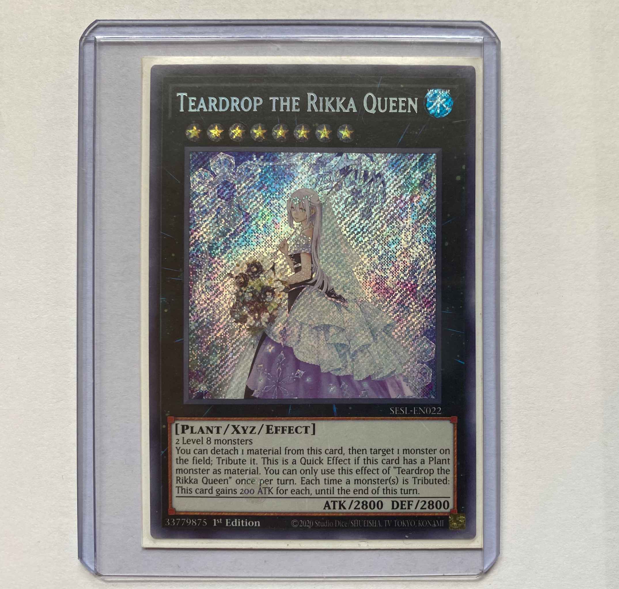 SESL-EN022 Teardrop the Rikka Queen Secret Rare 1st Edition YuGiOh Card 