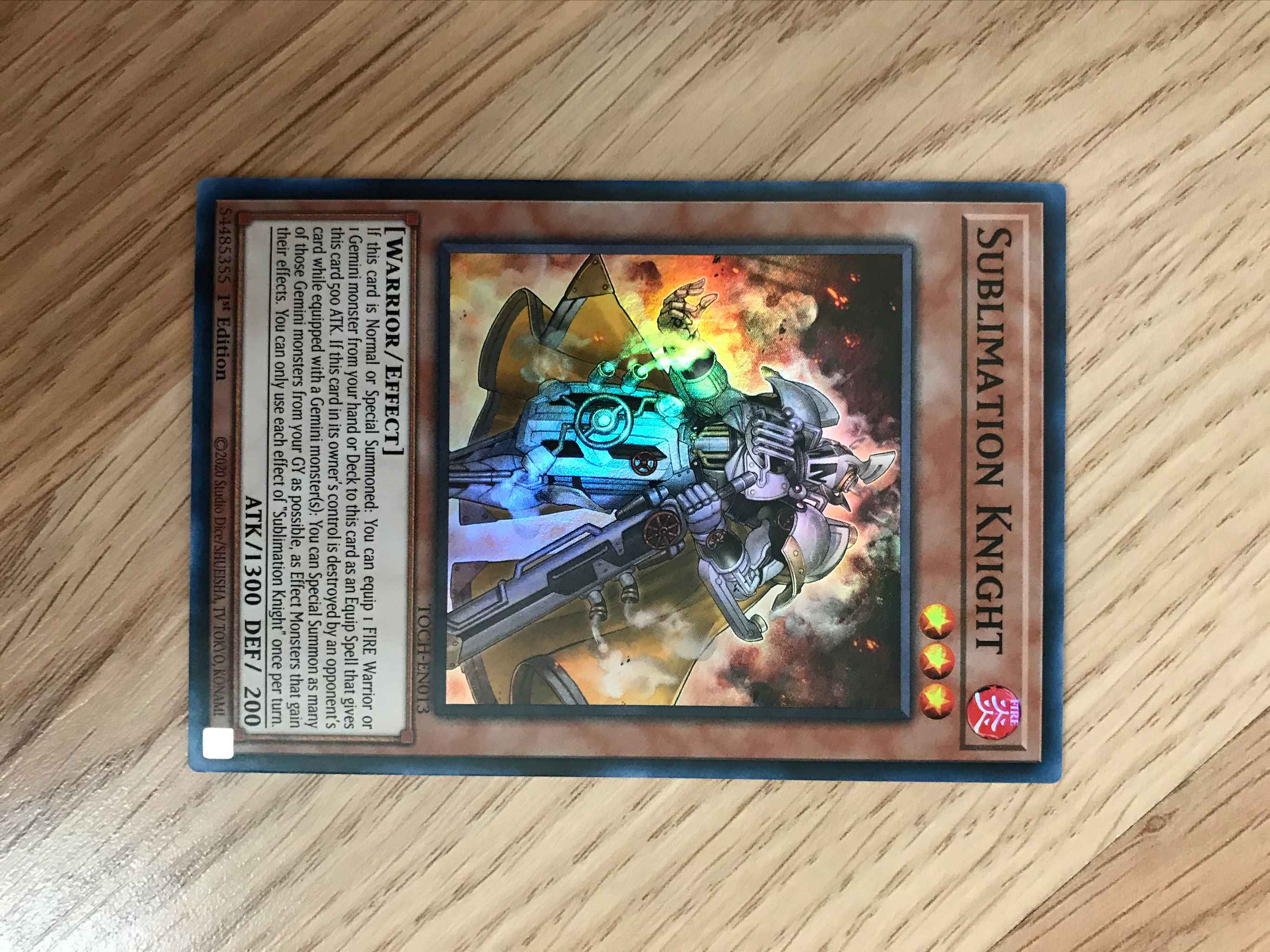 Sublimation Knight Yu-Gi-Oh TOCH-EN013 1st Super Rare