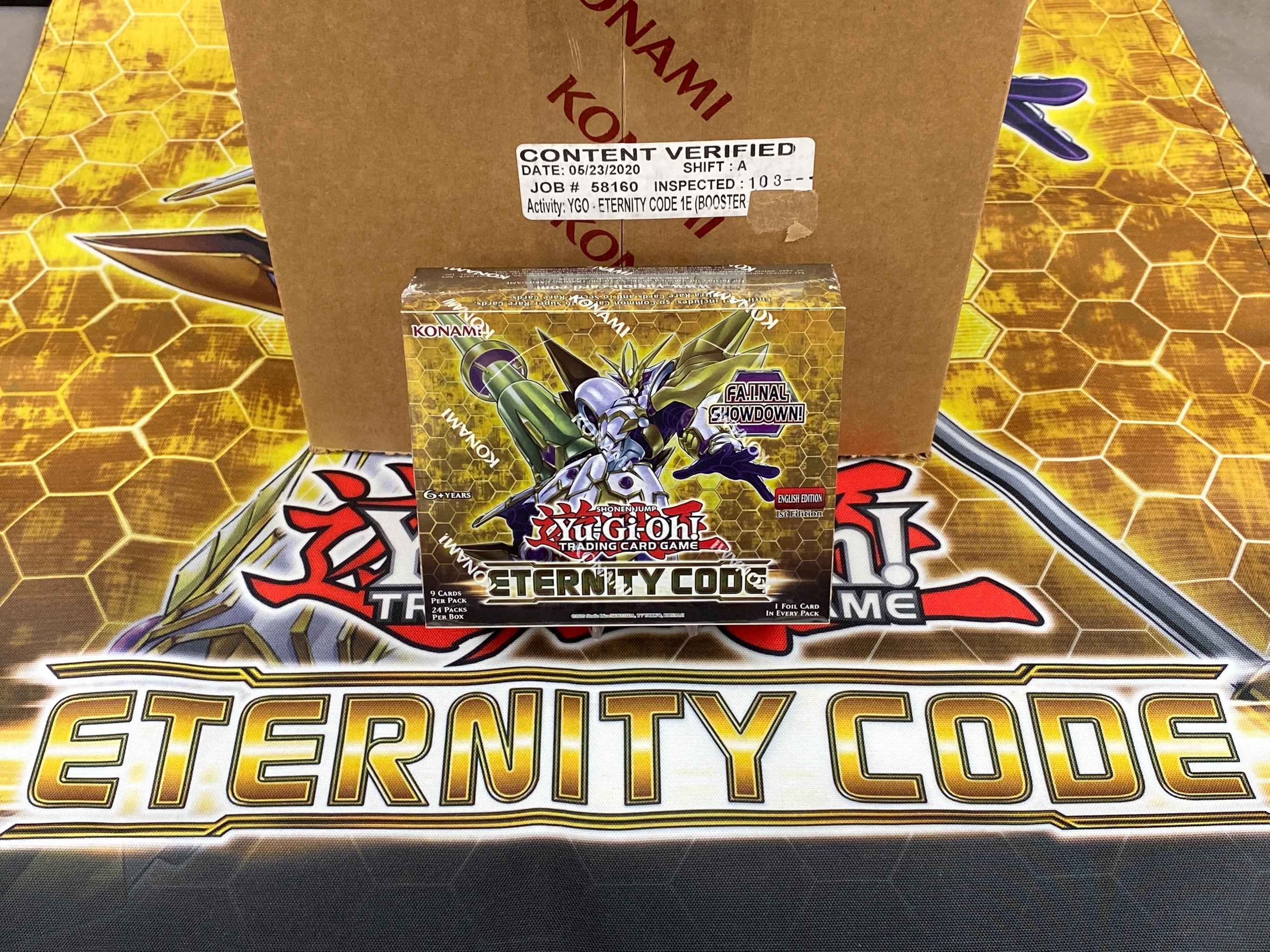 YuGiOh TCG ETERNITY CODE 1st Edition Booster Box SEALED!! 