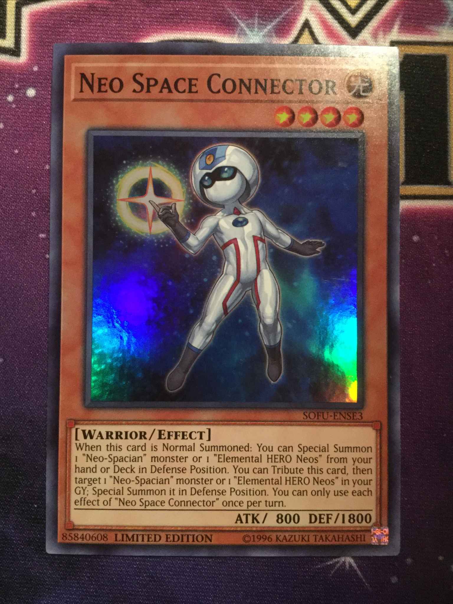 Yugioh Neo Space Connector Super Rare SOFU Near Mint 
