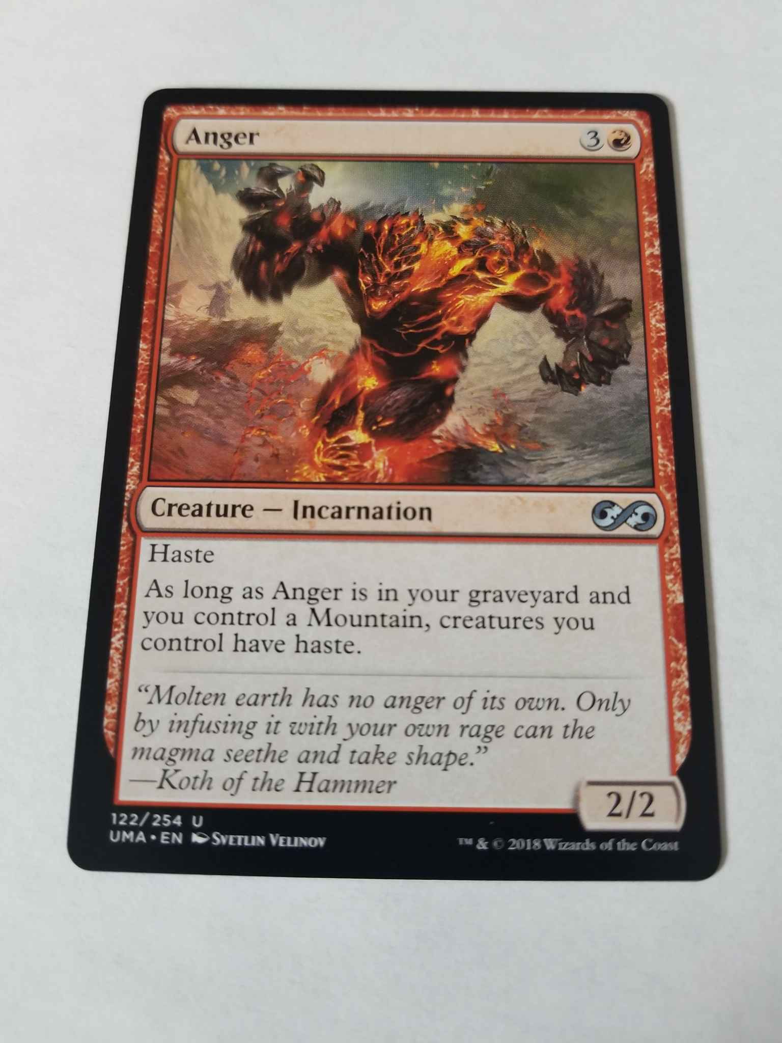 Anger Ultimate Masters NM//M x1 Magic FAST SHIPPING MTG