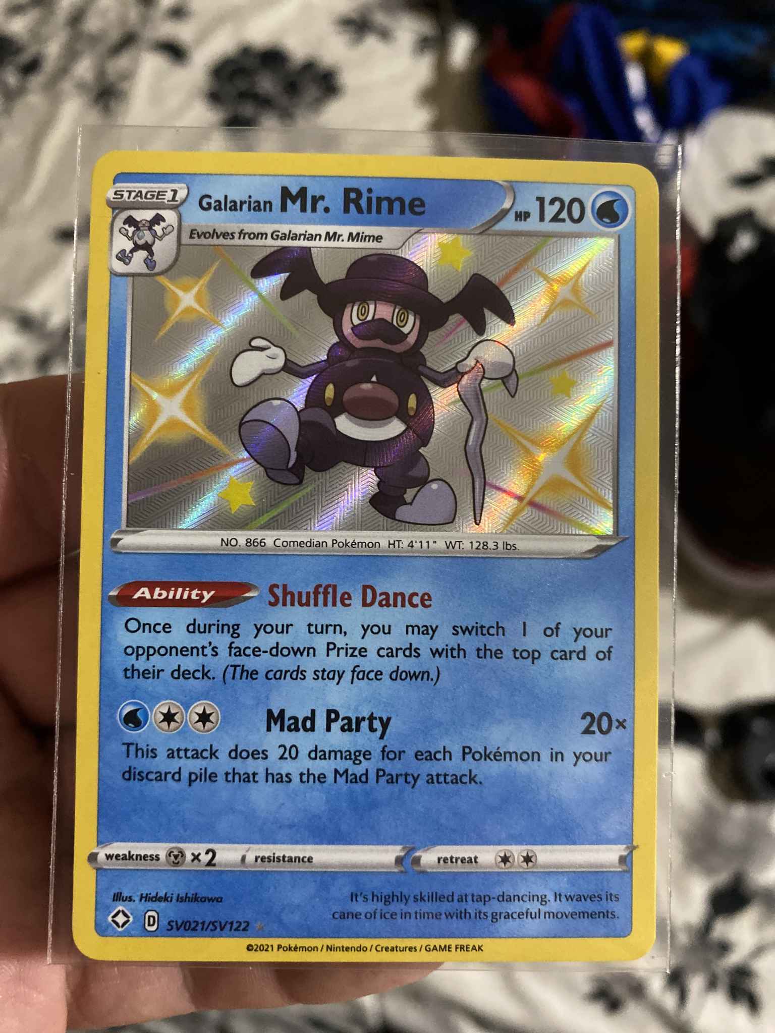 Galarian Mr Rime Galarian Mr Rime Shining Fates Shiny Vault Pokemon