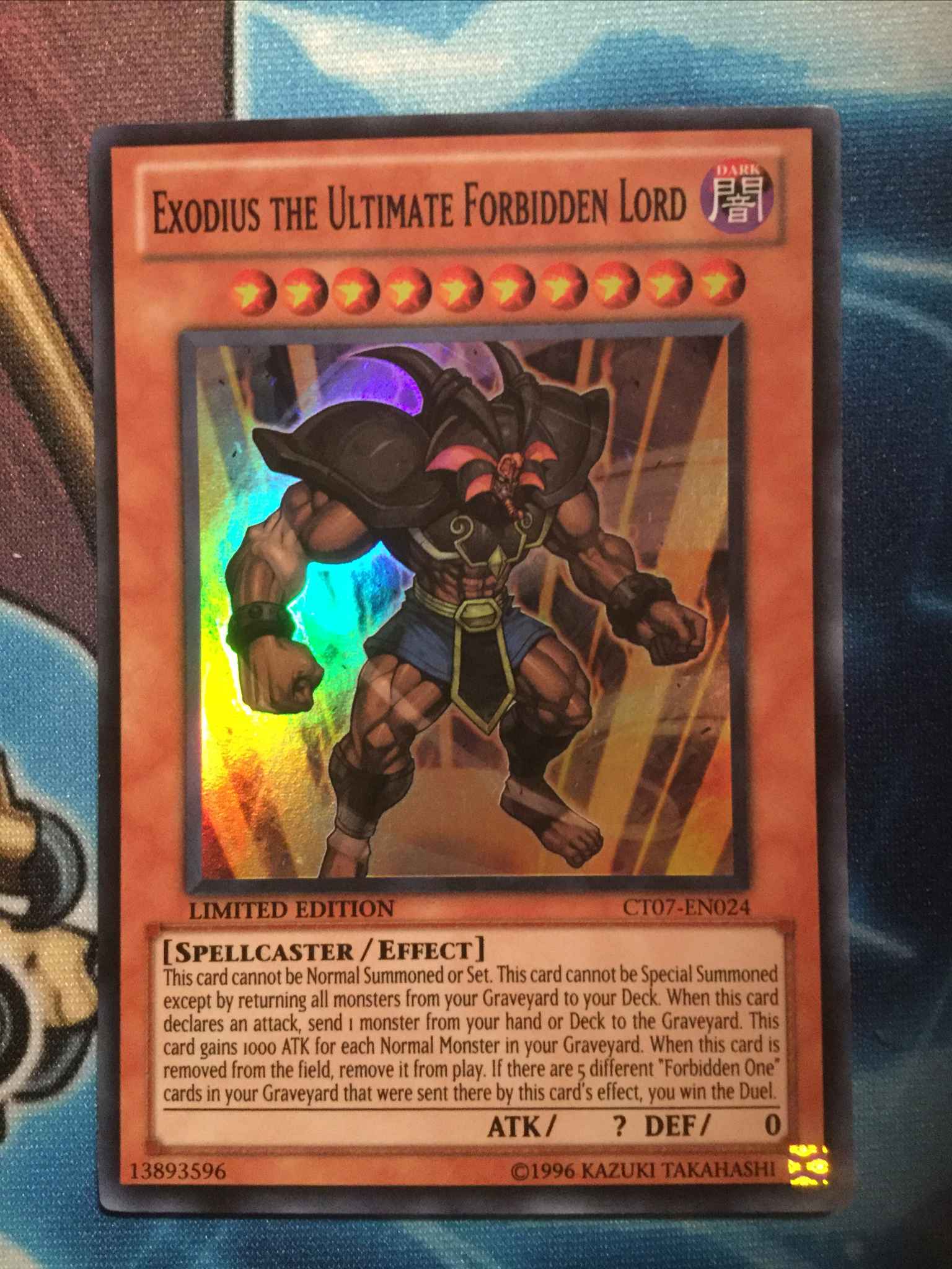 Exodius the Ultimate Forbidden Lord Super Rare NM CT07-EN024 