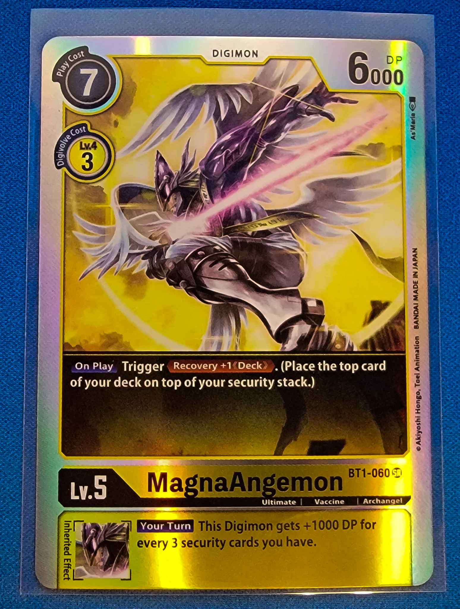 Details about   MagnaAngemon BT1-060 M/NM Digimon Card Game 2020 Super Rare 