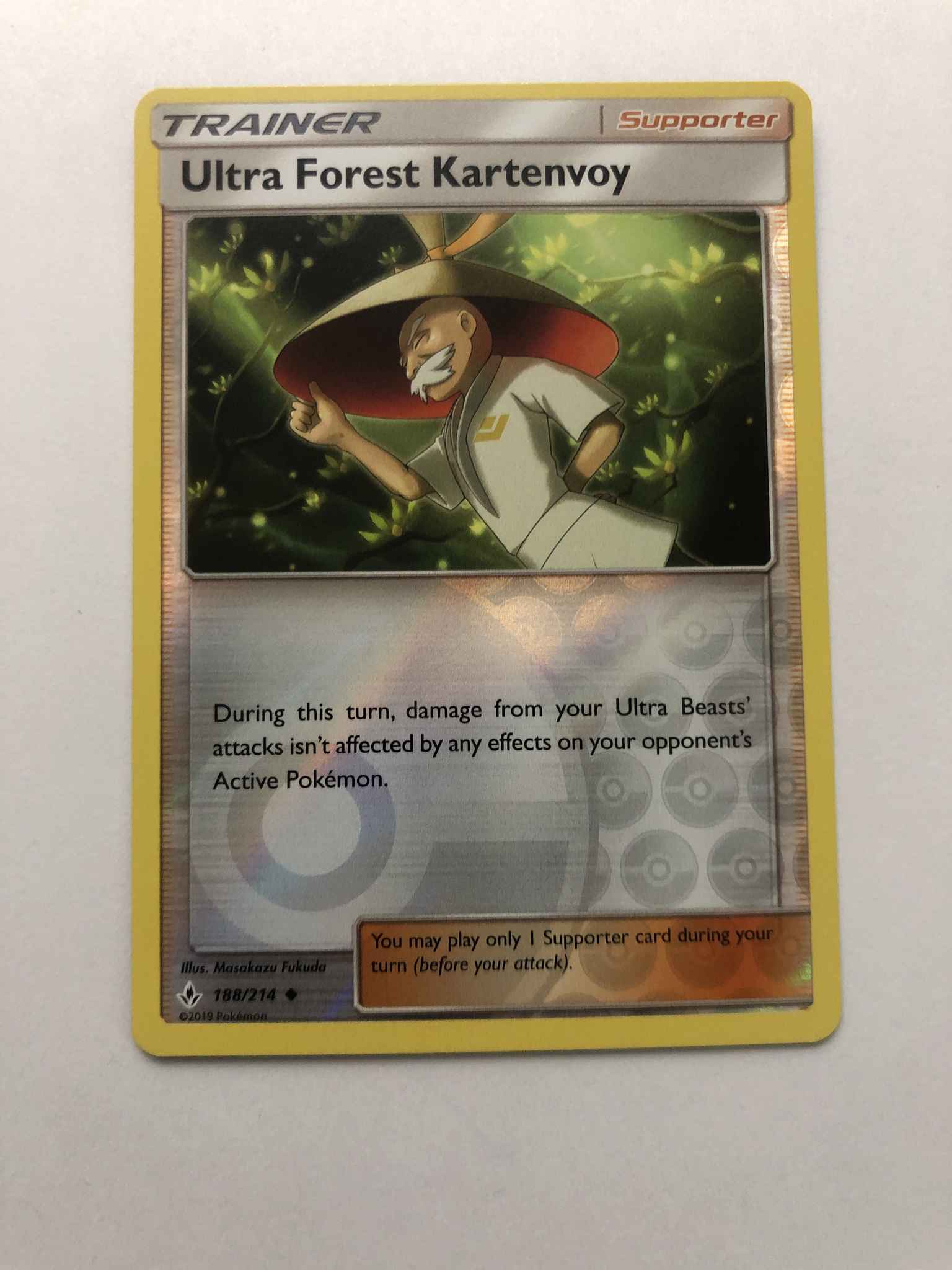 4x Ultra Forest Kartenvoy 188/214 TRAINER Pokemon Unbroken Bonds