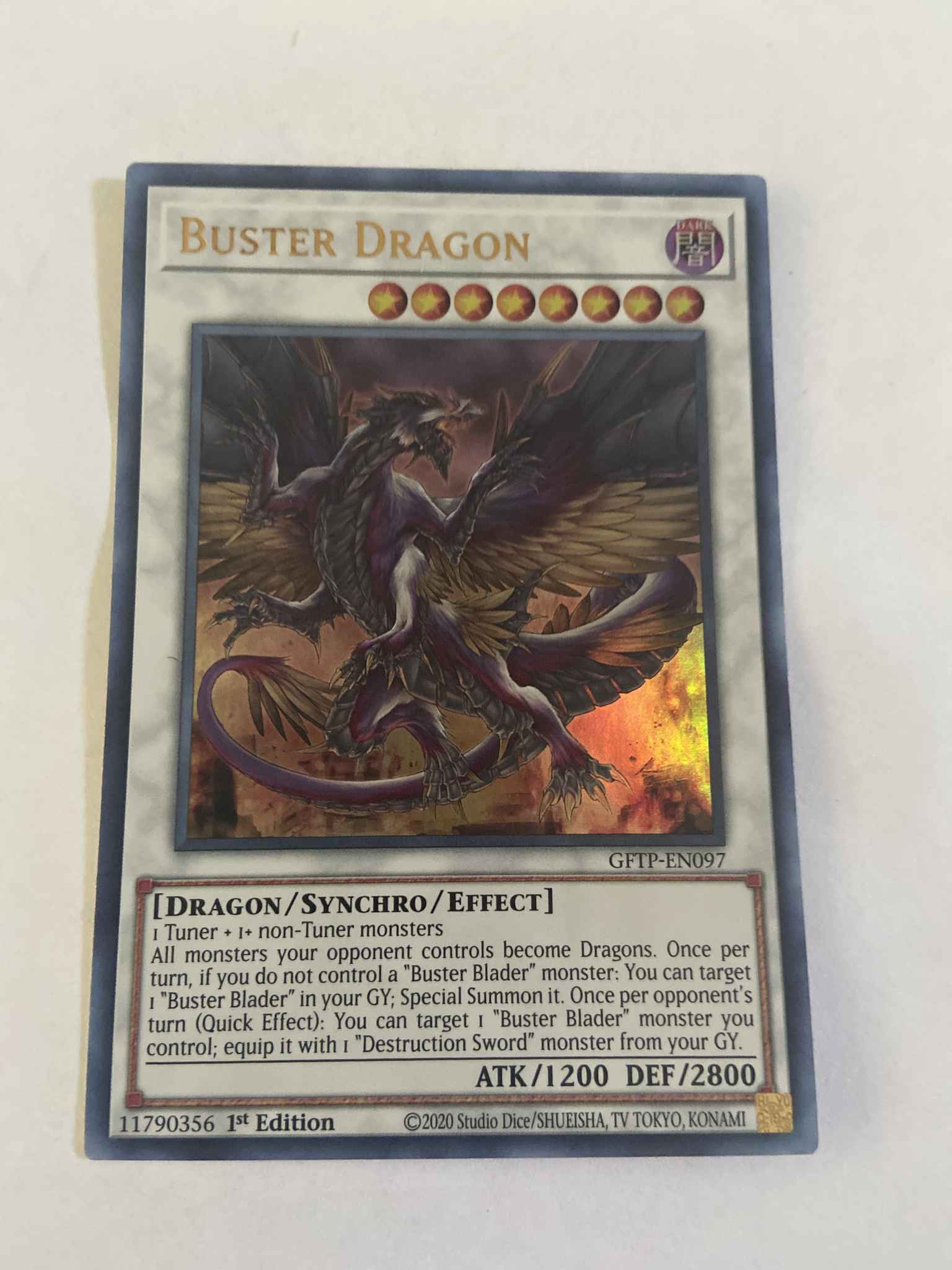 Buster Dragon GFTP-EN097 Ultra Rare 1st Edition Near Mint! Yugioh 