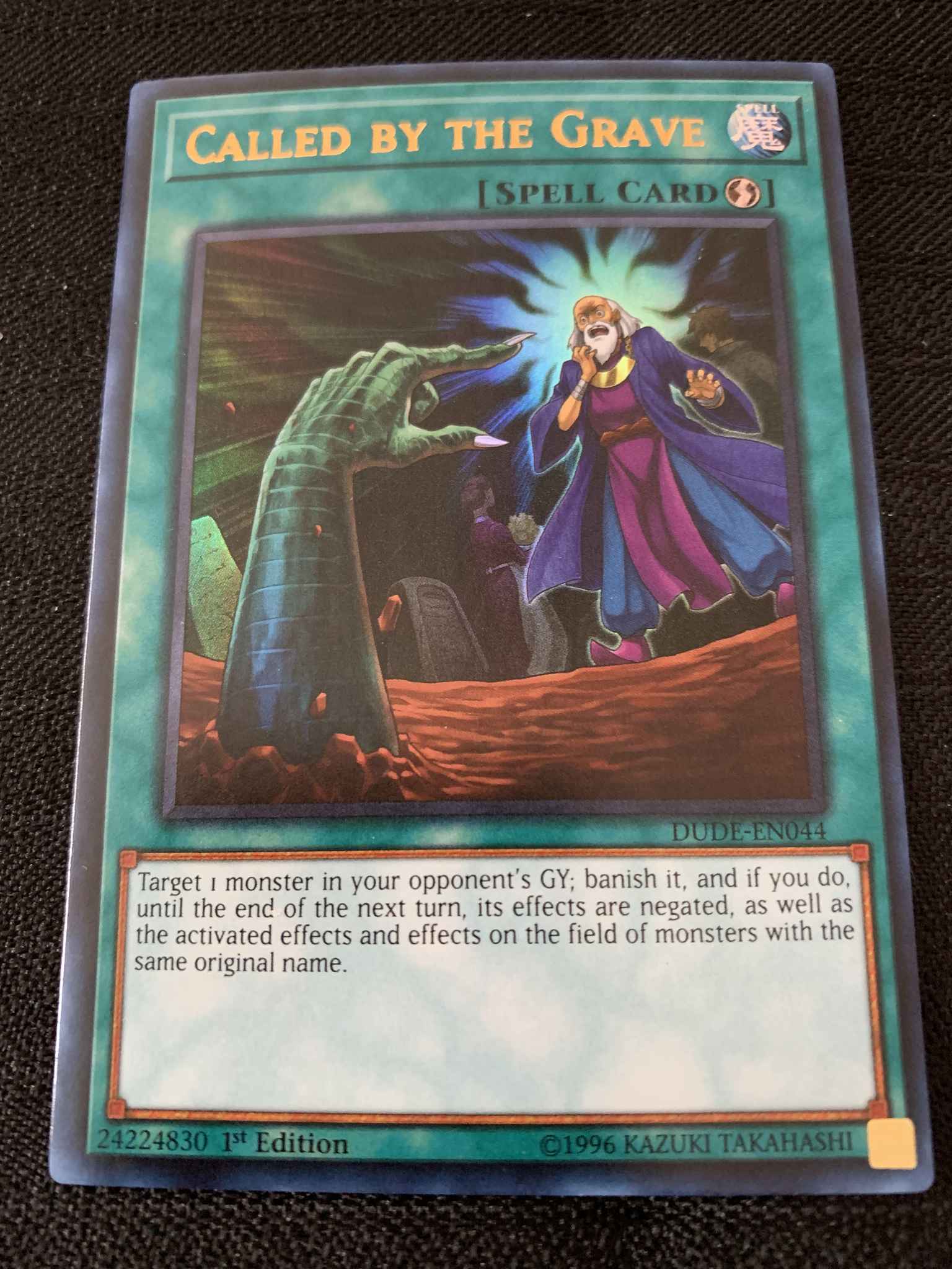 Yugioh 1st Edition Card Called by the Grave 