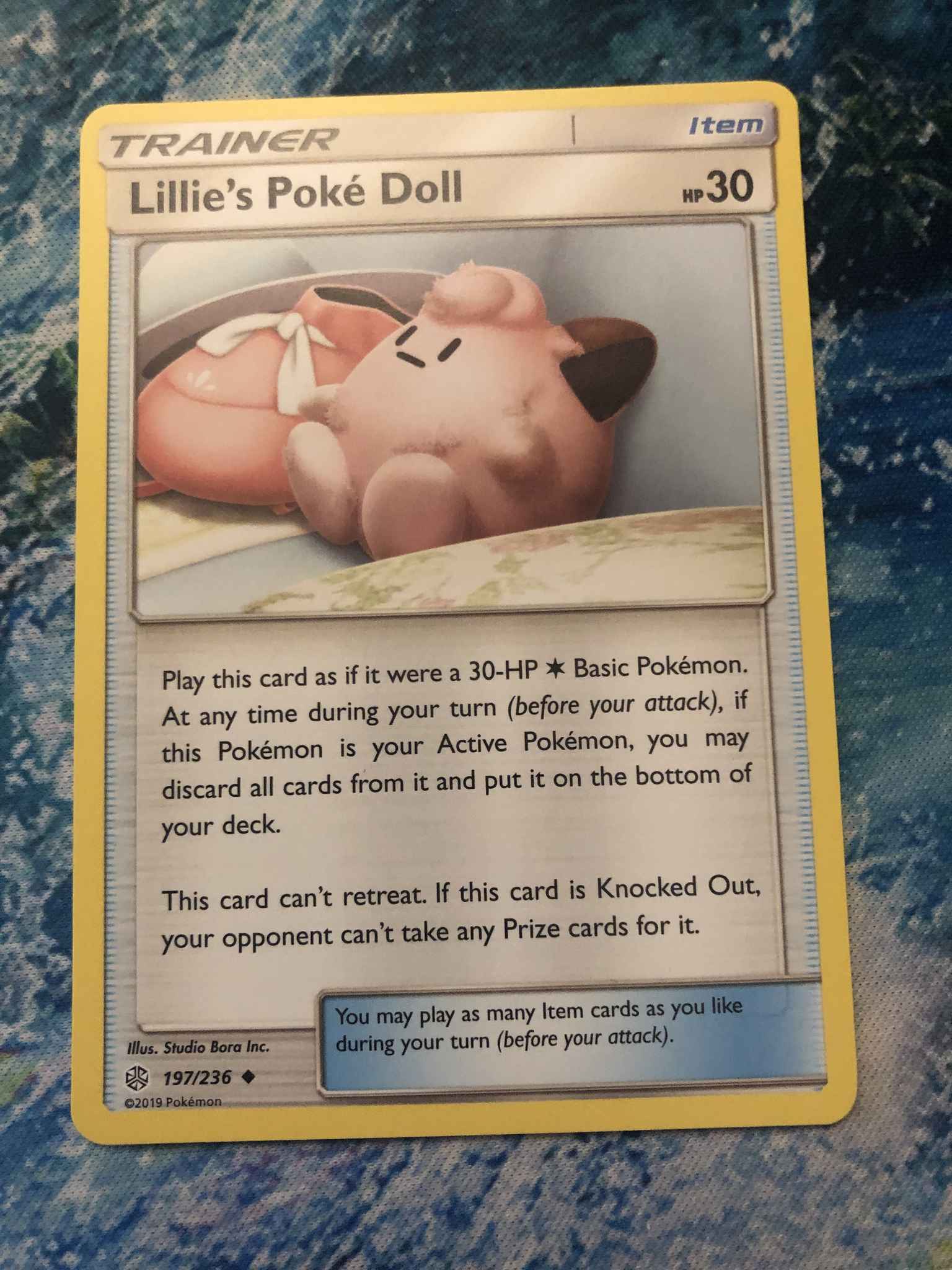 4X Lillie/'s Poke Doll 197 Play set Pokémon Sun /& Moon Cosmic Eclipse TCG Mint NM