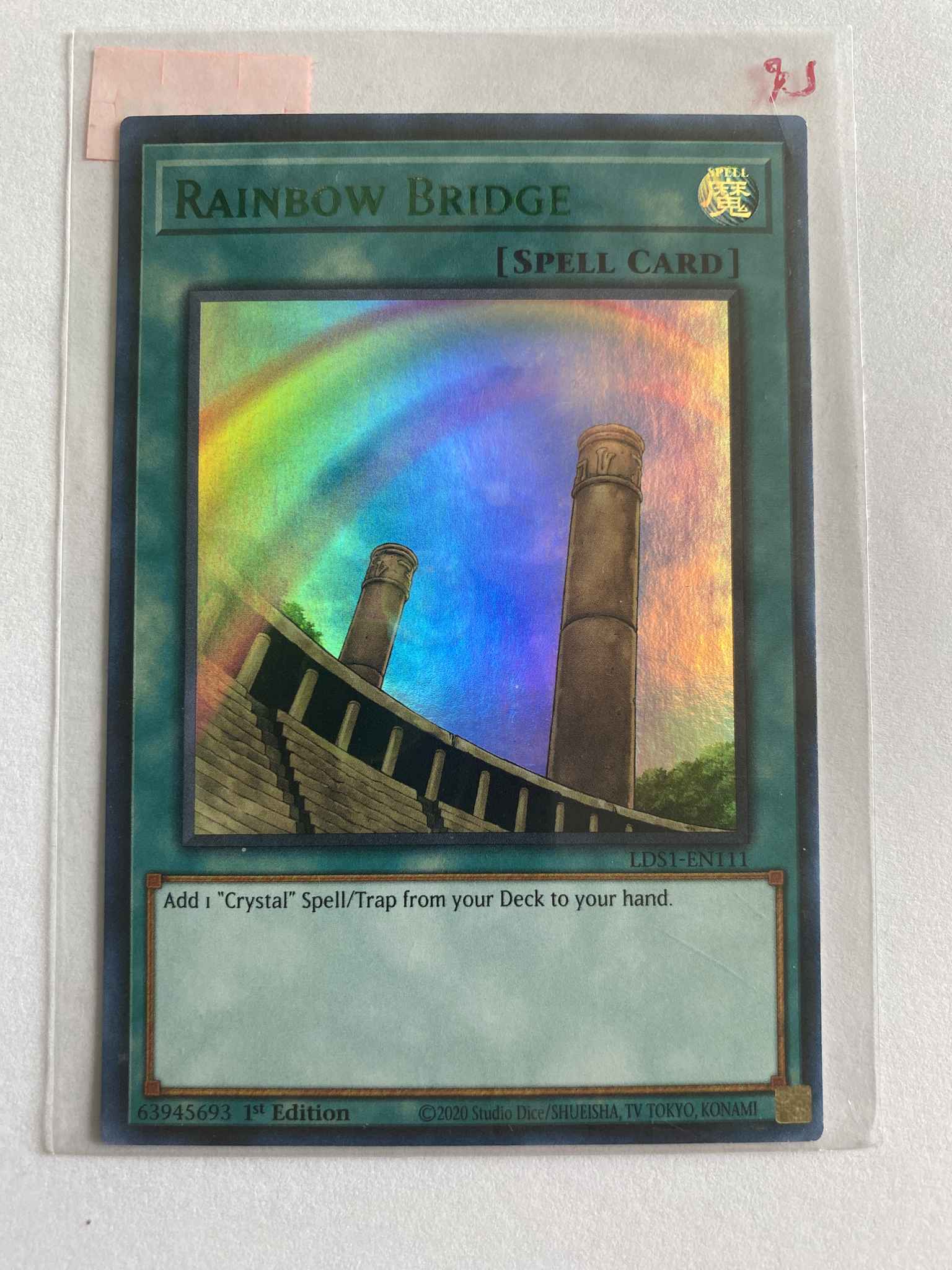 LDS1-EN111 1st Edition YuGiOh Green Ultra Rare Rainbow Bridge
