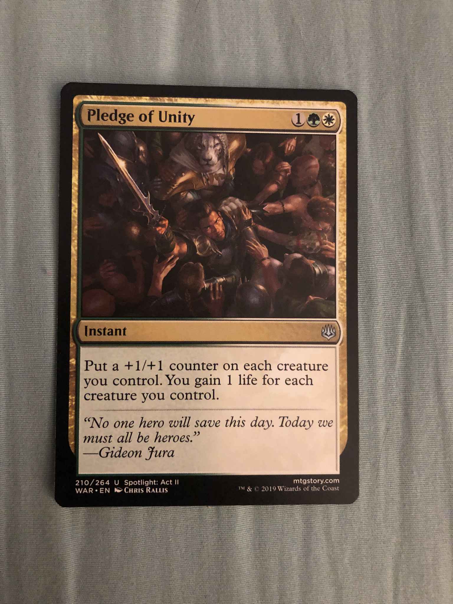 Magic The Gathering Pledge of Unity War of the Spark 