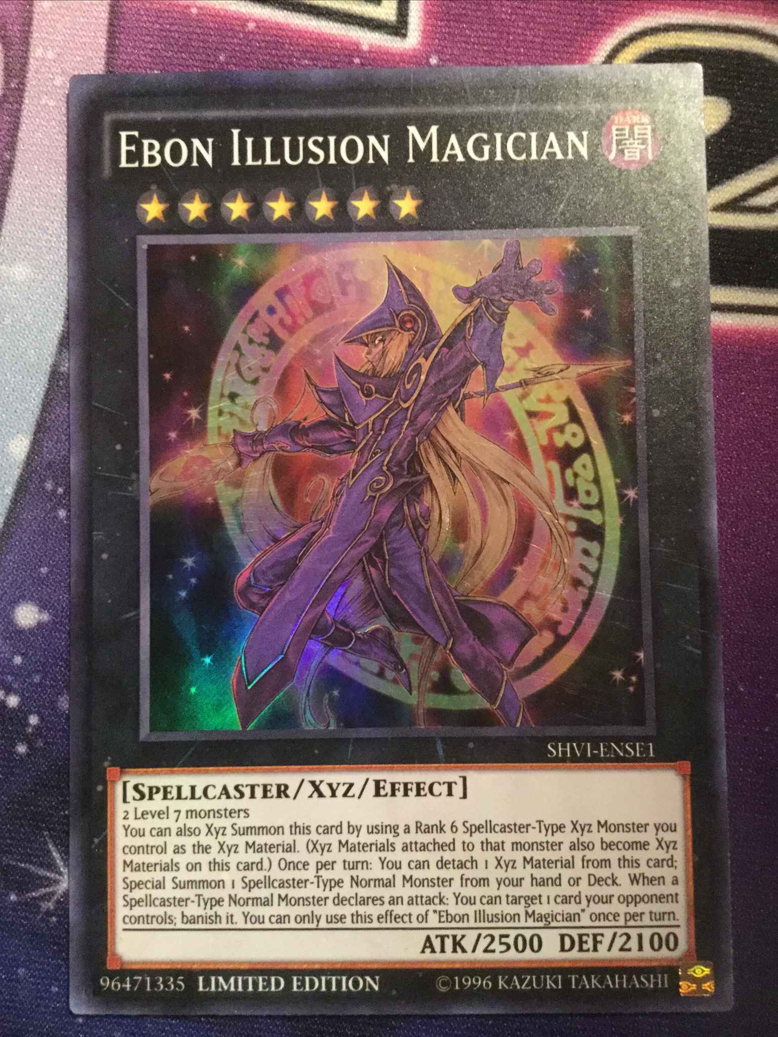 Ebon Illusion Magician SHVI-ENSE1 YUGIOH Limited Edition VLP Super Rare