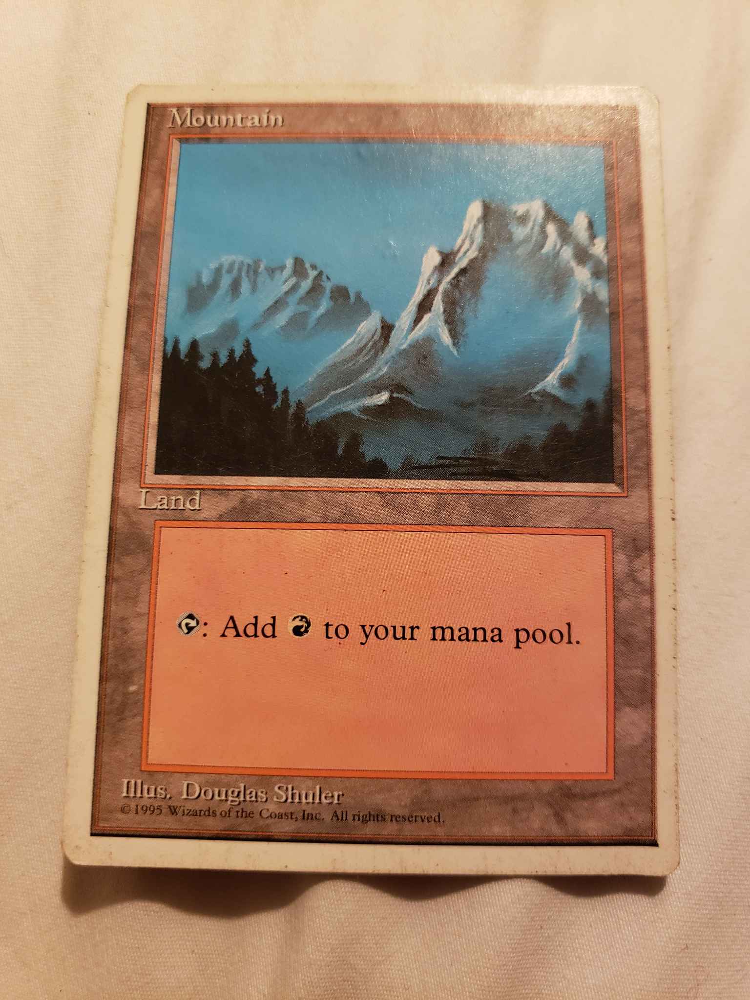 4th EditionMTG Magic Cards 4x Mountain Version B 