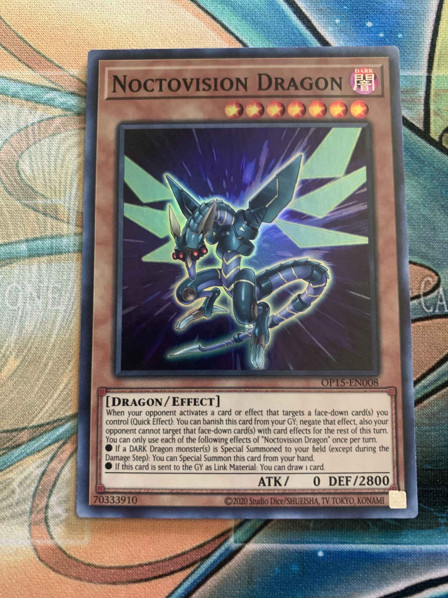 Noctovision Dragon OP15-EN008 Super Rare NM Yugioh