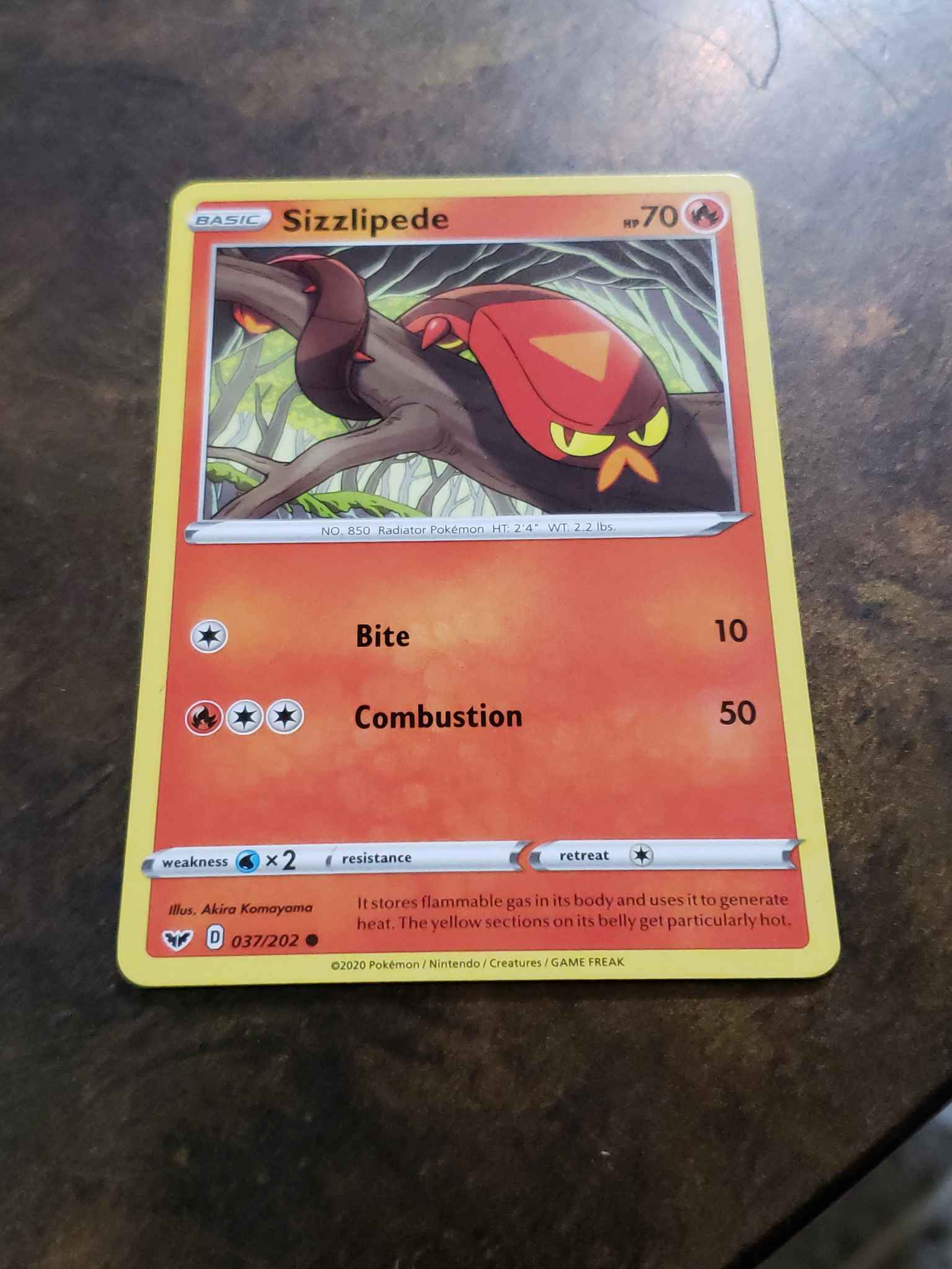 Sizzlipede 037 Sizzlipede 037 Swsh01 Sword Shield Base Set Pokemon