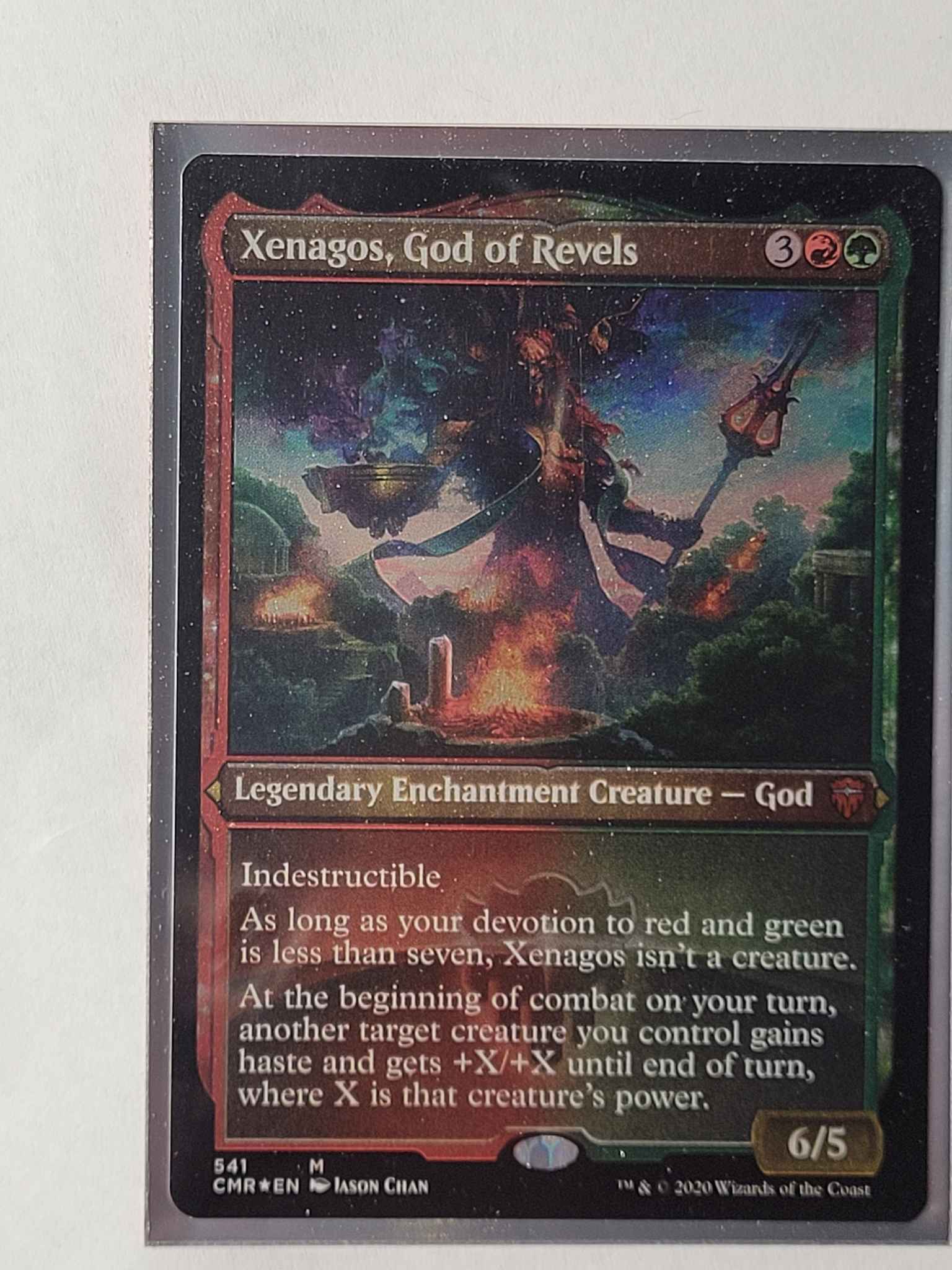 Xenagos God Of Revels Foil Etched Xenagos God Of Revels Foil Etched Commander Legends Magic The Gathering