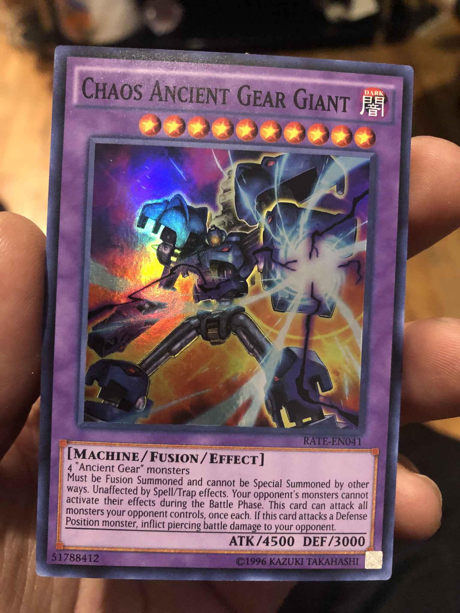 Unlimited Edition Chaos Ancient Gear Giant RATE-EN041 Super Rare 