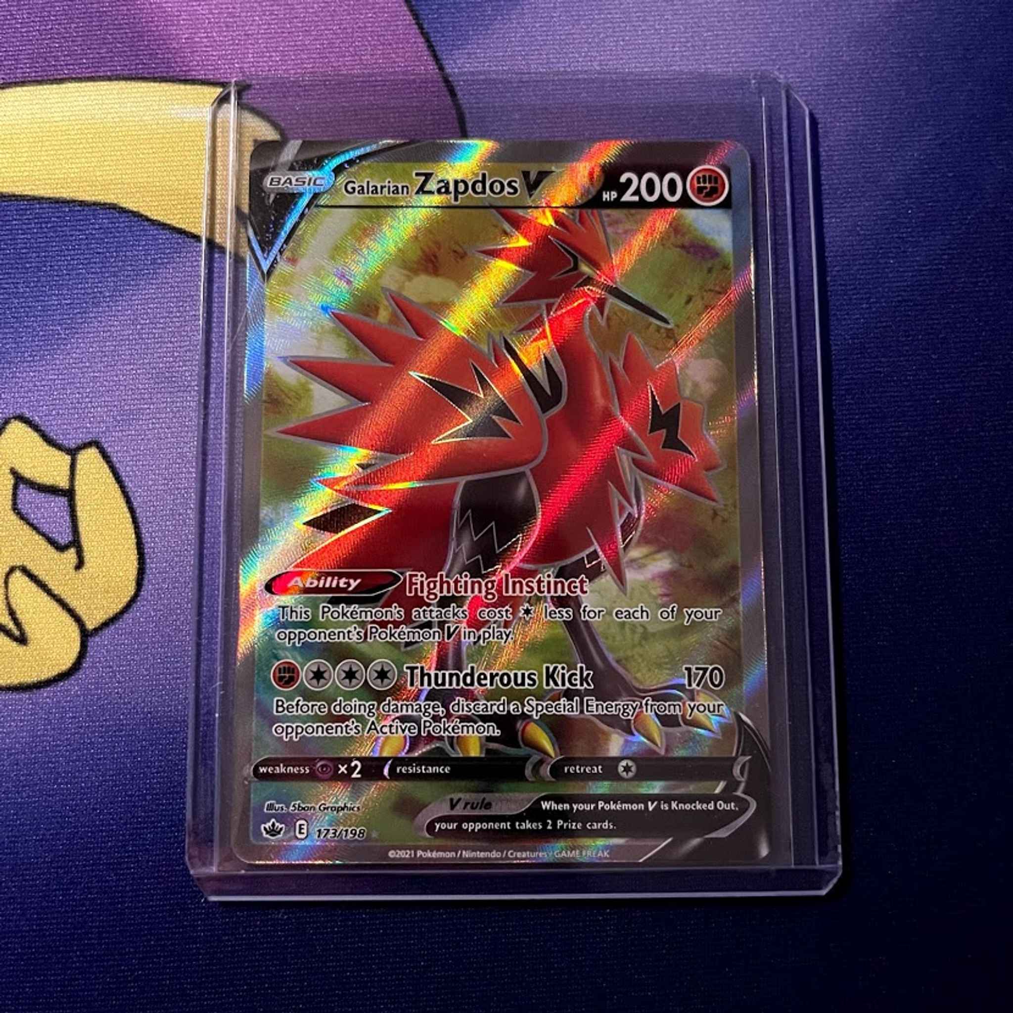 Galarian Zapdos V 173//198 Pokémon Trading Card Game Online ptcgo