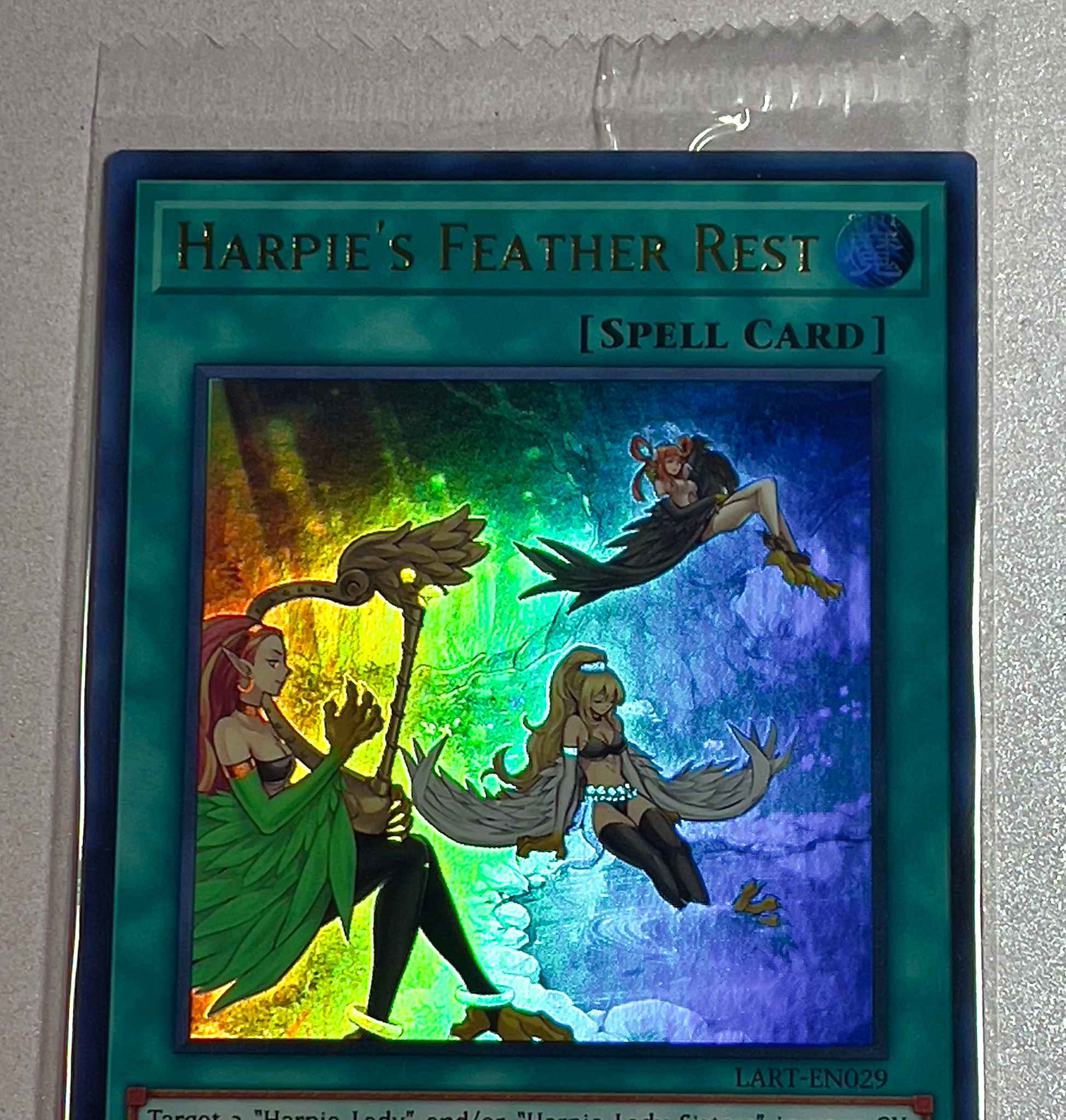 Yugioh Card #70 Lost Art Promo Harpies Feather Rest LART EN029 