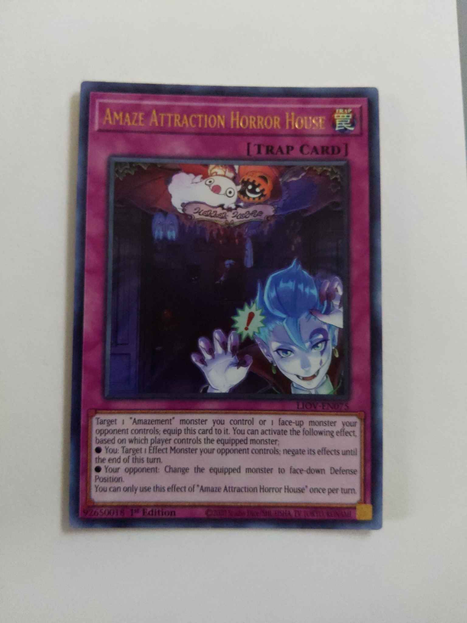 Amaze Attraction Horror House LIOV-EN075 Ultra Rare Yu-Gi-Oh Card 1st Edit New