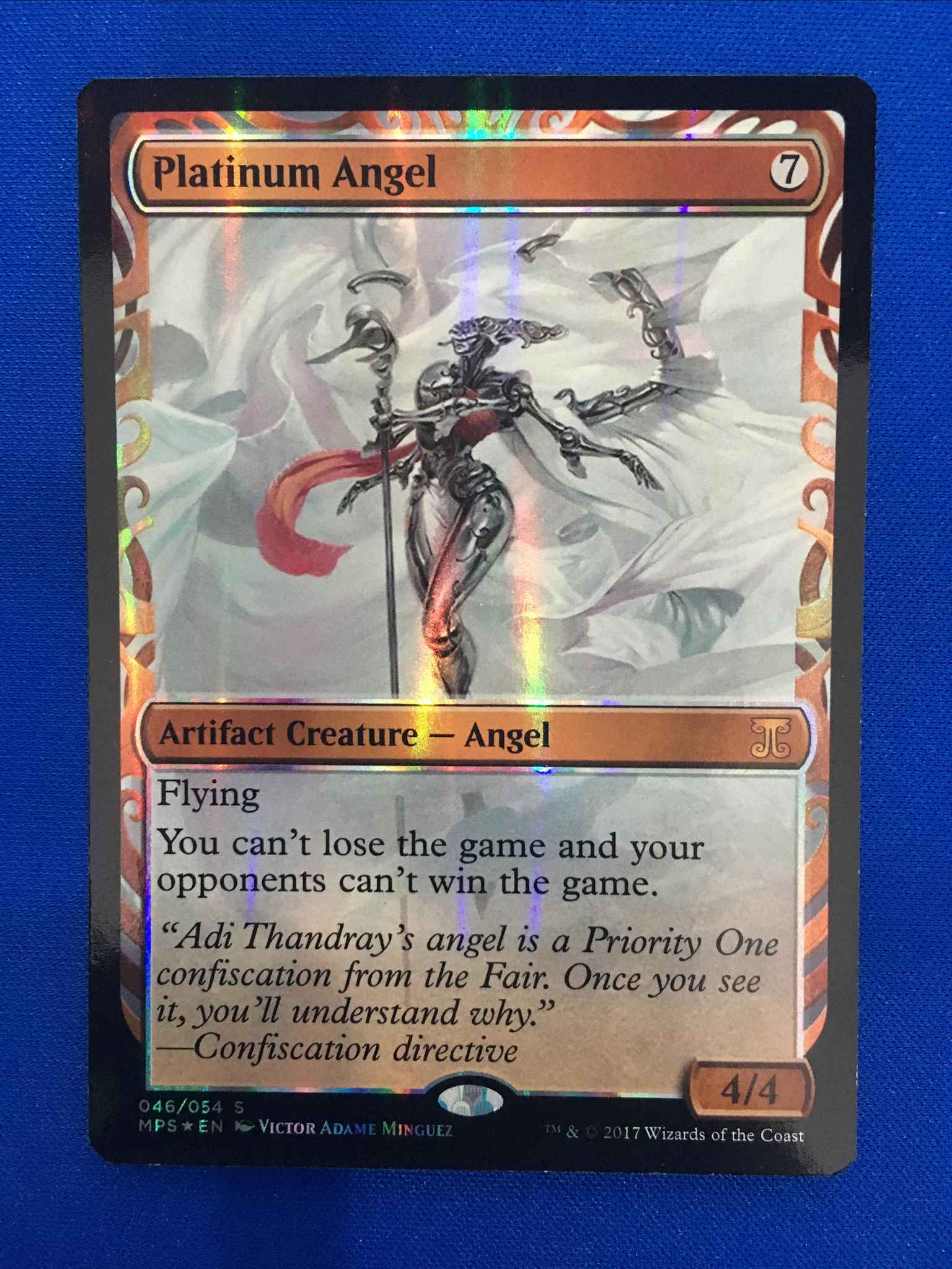 Platinum Angel Master Piece Platinum Angel Masterpiece Series Kaladesh Inventions Magic The Gathering Online Gaming Store For Cards Miniatures Singles Packs Booster Boxes