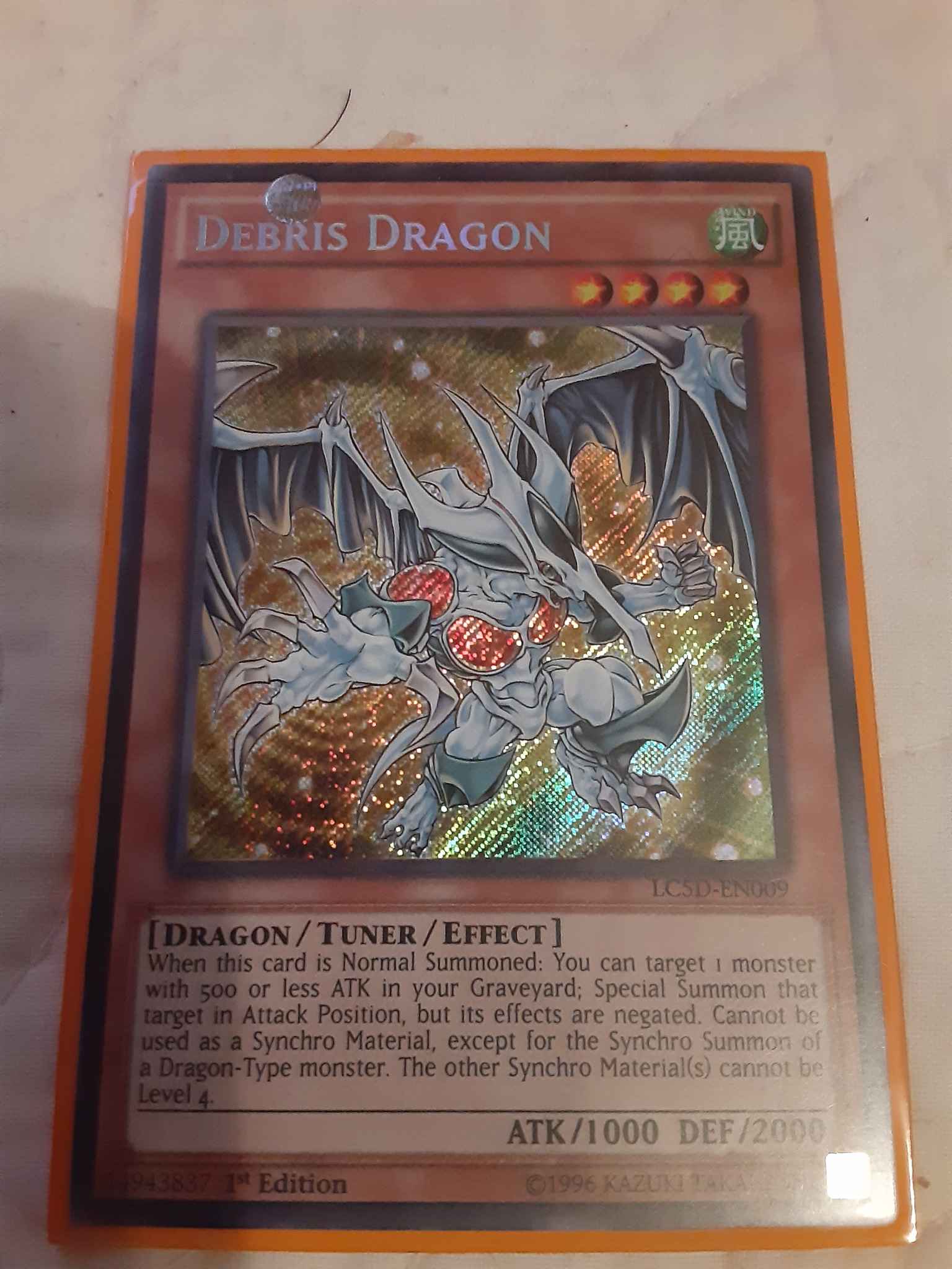 Yugioh Debris Dragon LC5D-EN009 Secret Rare 1st Edition