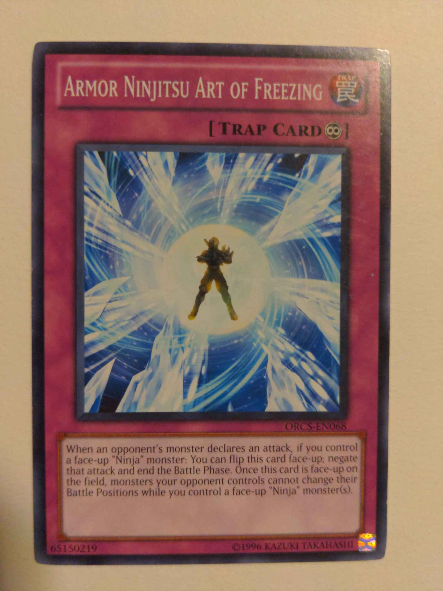U Armor Ninjitsu Art of Freezing ORCS-EN068 Common Yu-Gi-Oh Card New 