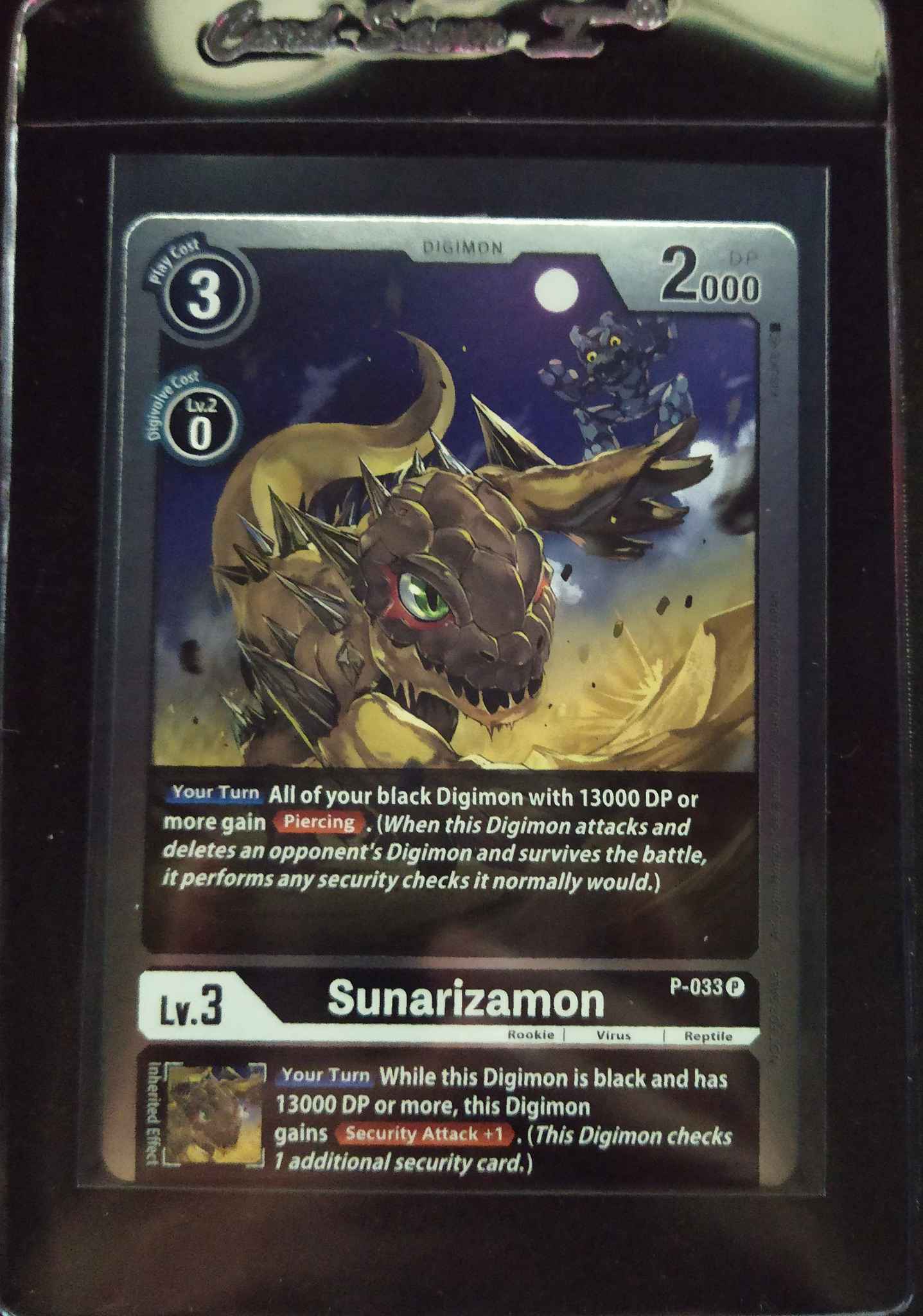 Sunarizamon P-033 Foil Digimon Card