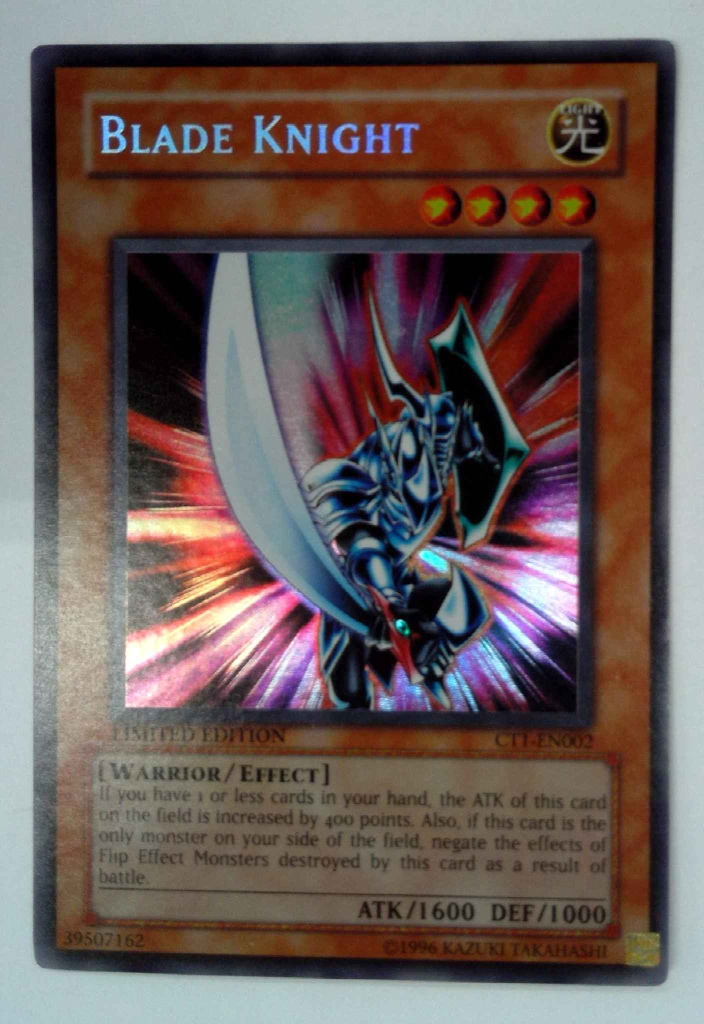 CT1-EN002 Secret Rare NM Yugioh Card Blade Knight 