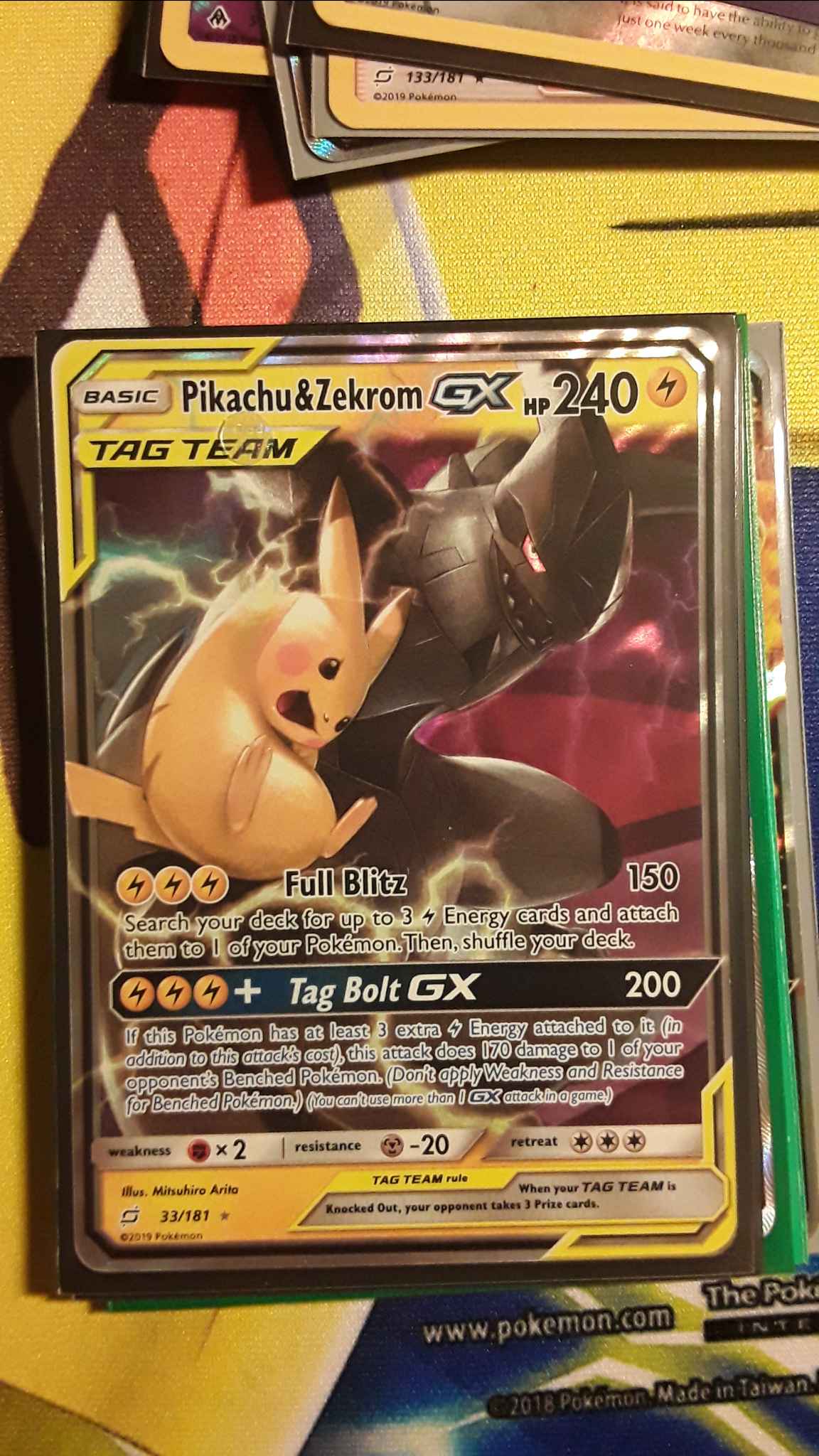 Pikachu Zekrom Gx