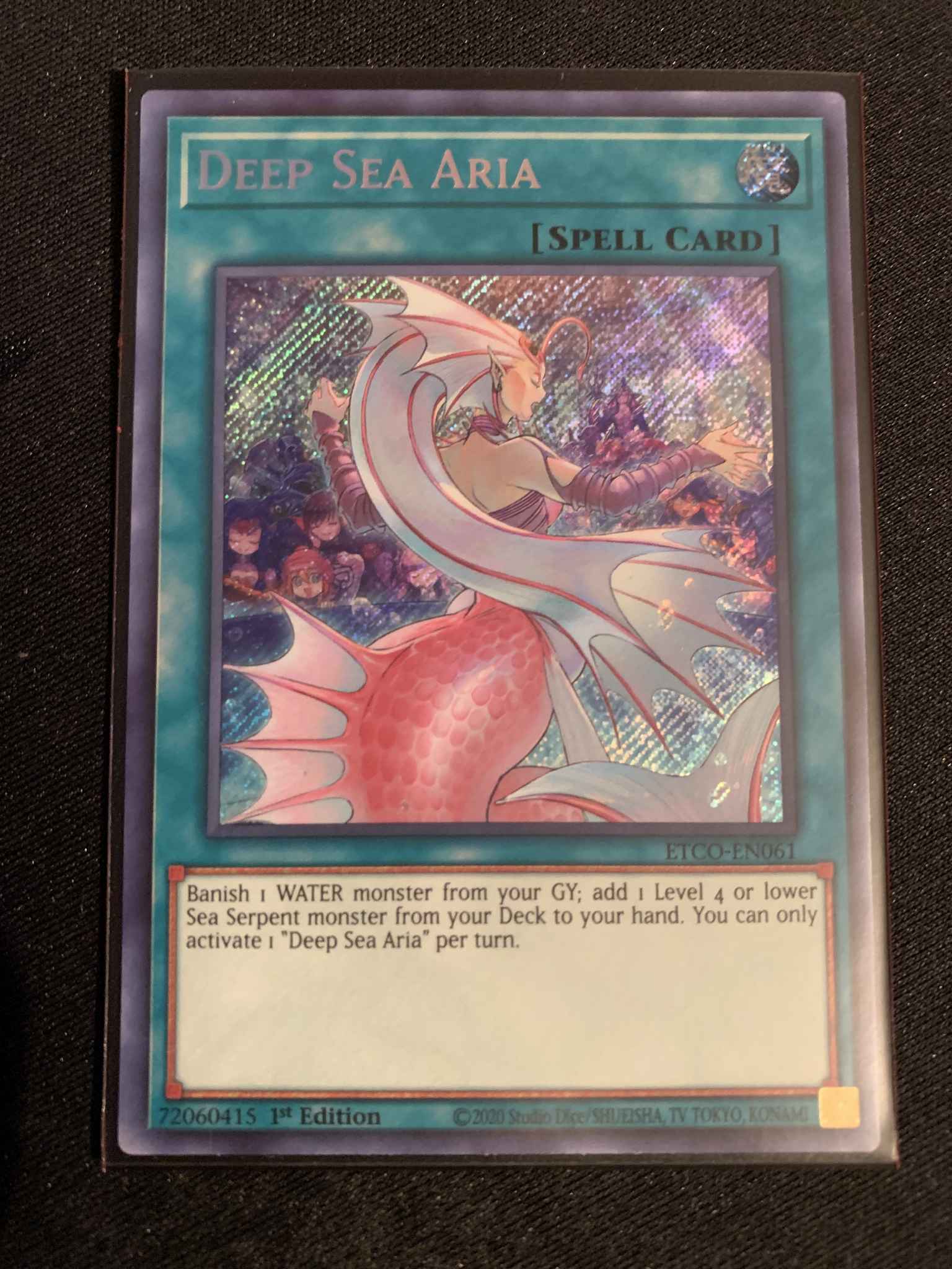 YUGIOH Deep Sea Aria ETCO-EN061 1st Edition Secret Rare 