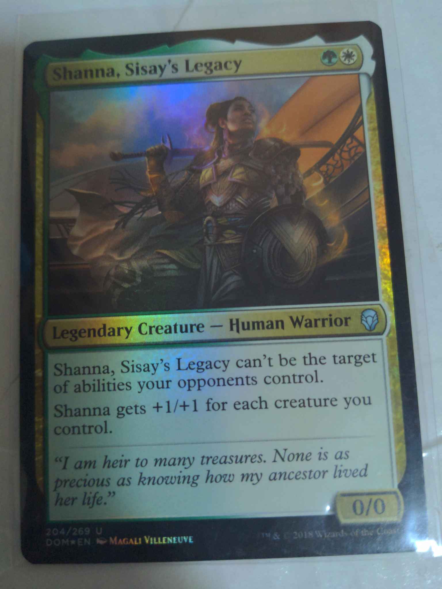 Magic Sisay's Legacy Shanna MTG Foil Dominaria 