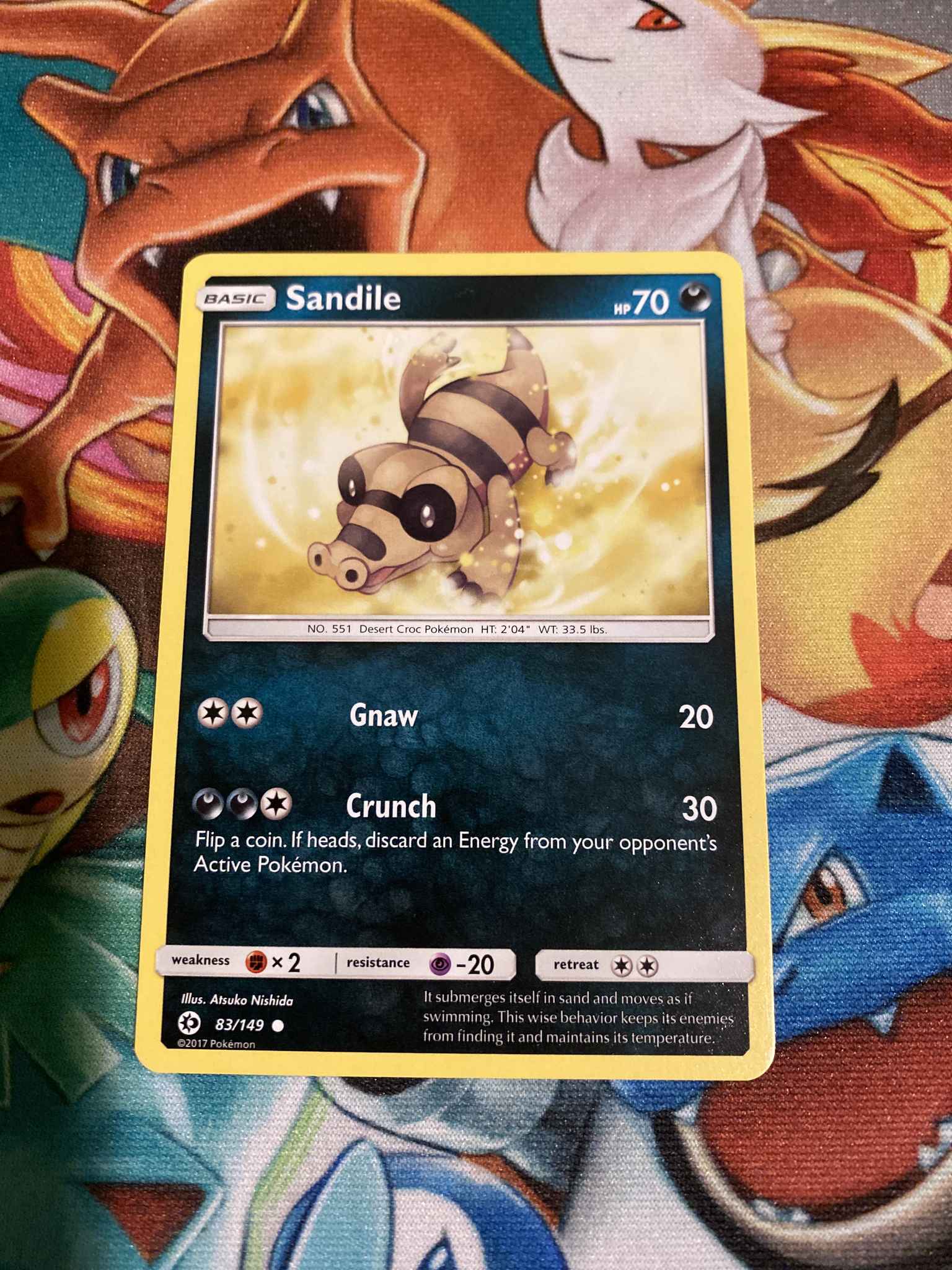 Sandile Sandile Sm Base Set Pokemon