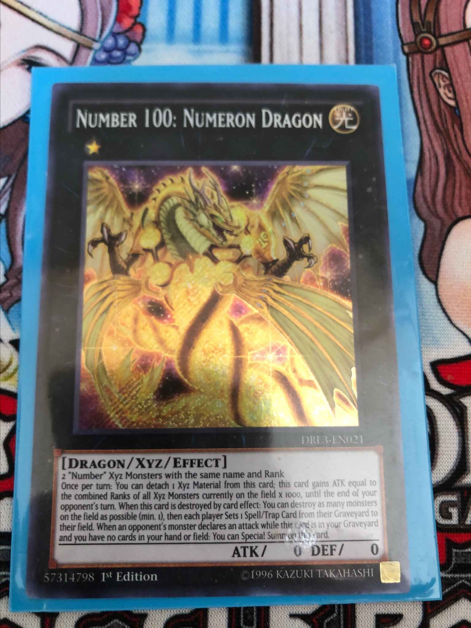 Yu-Gi-Oh Numeron Dragon-DRL3-EN021-Secret Rare-1st Edition NM Number 100 