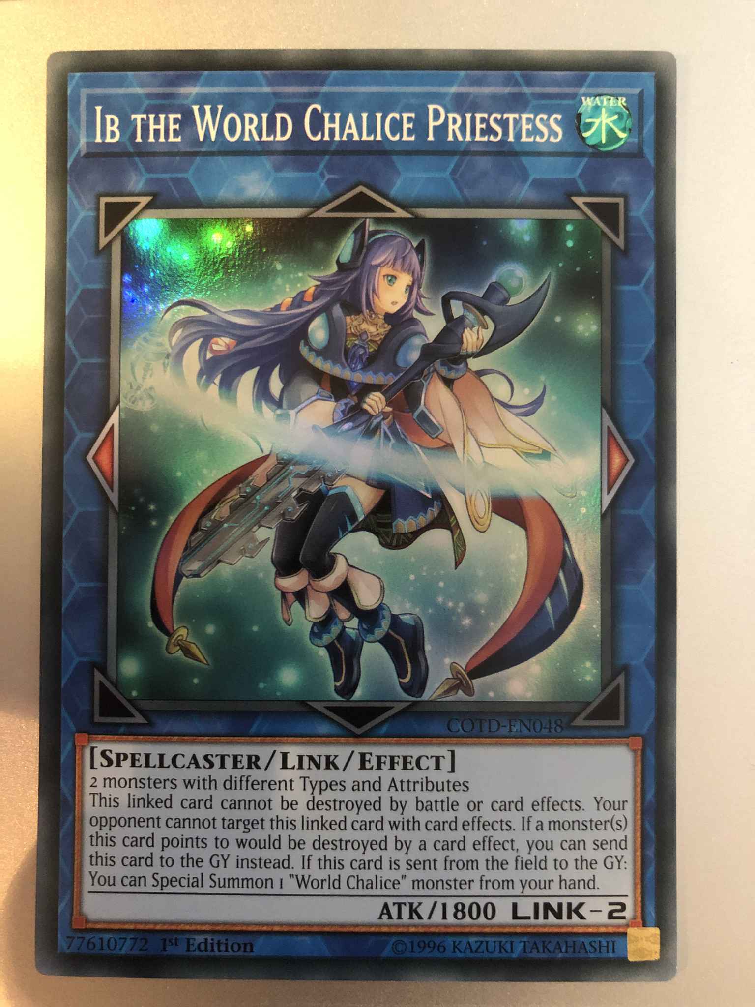 Toys Hobbies Collectible Card Games Yugioh 1st Ed Super Rare Nm Cotd En048 3x Ib The World Chalice Priestess