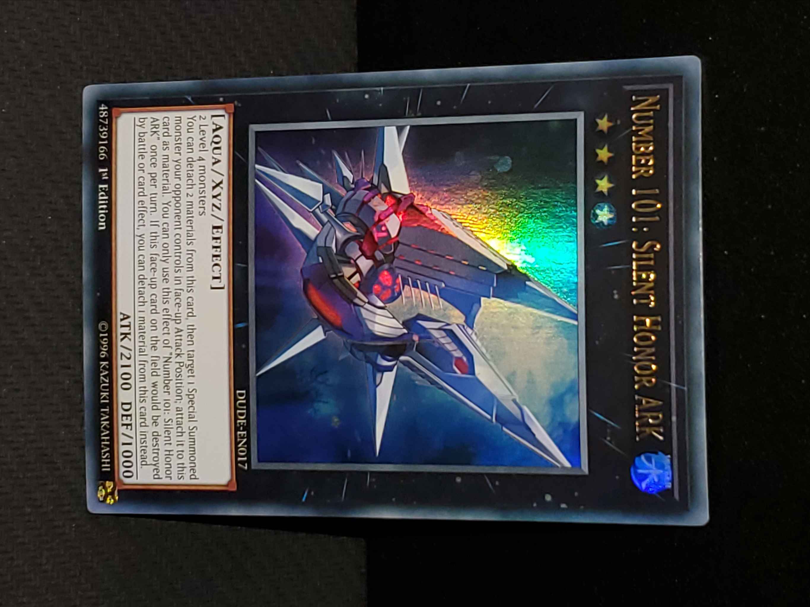 Number 101 Silent Honor Ark Ur 1st Ed Number 101 Silent Honor Ark Duel Devastator Yugioh