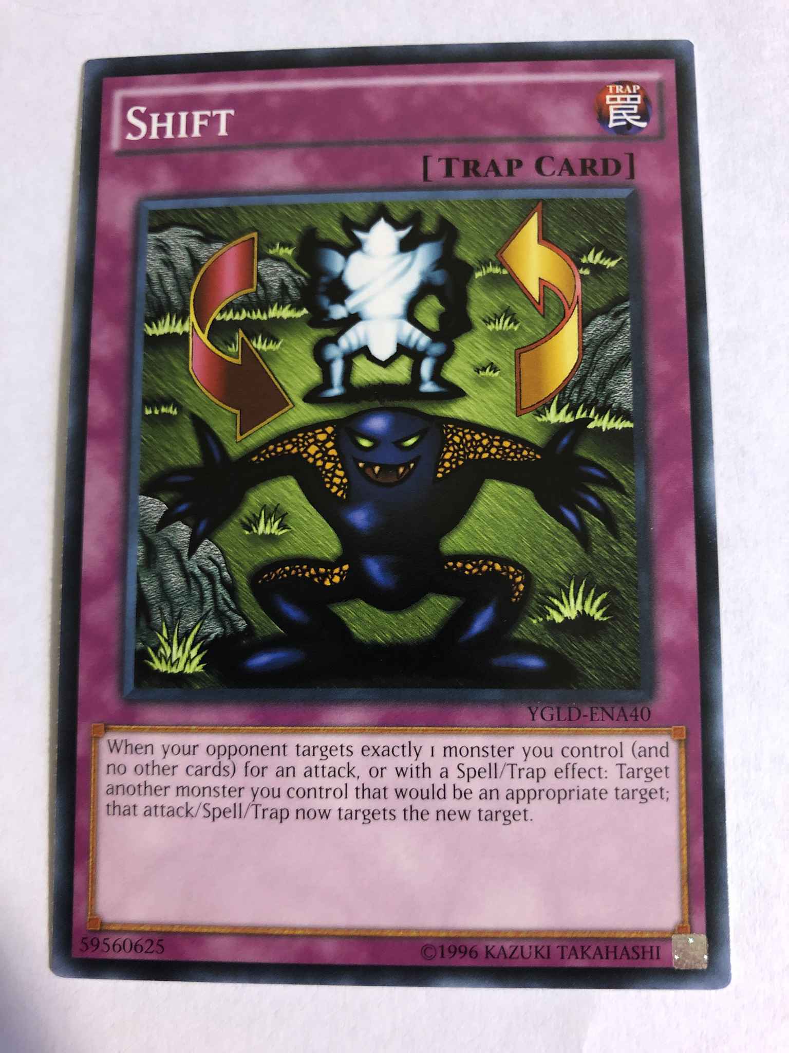 Yugioh Trap Card Shift YGLD-ENA40 Unlimited Common 