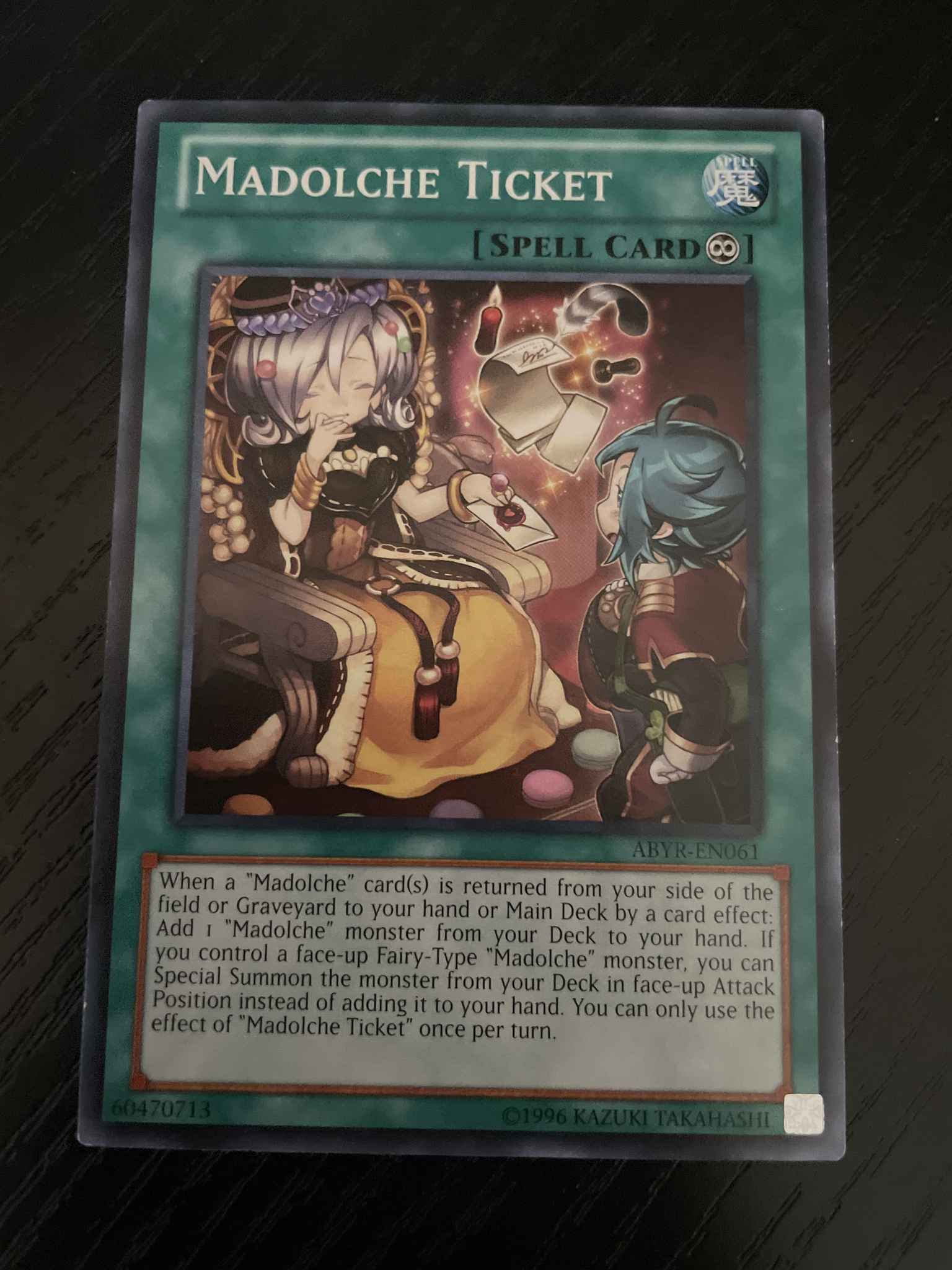 YuGiOh Madolche Ticket Common 1st Edition Near Mint ABYR-EN061