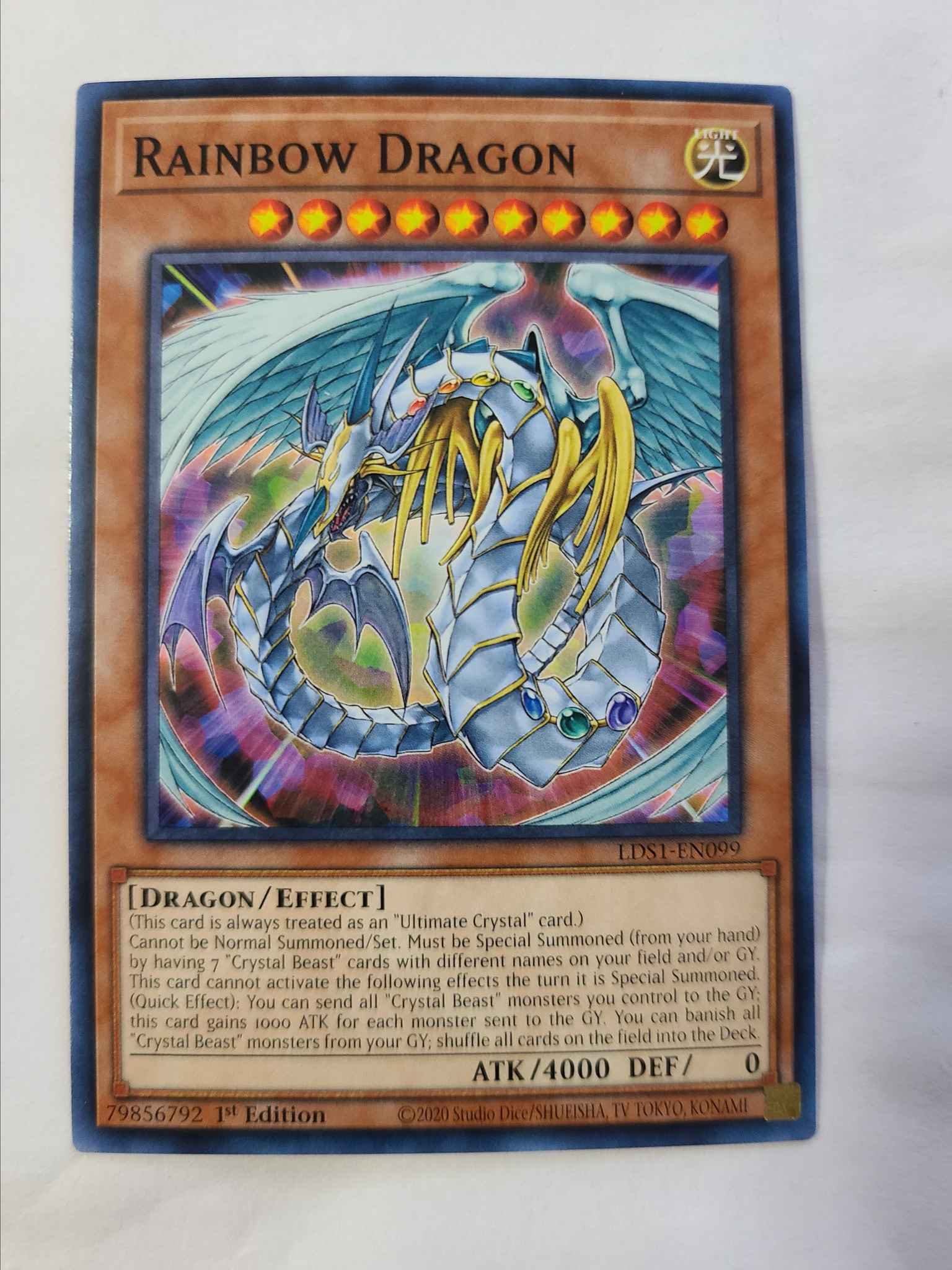 LDS1-EN099 Rainbow Dragon Common 1st Edition Mint YuGiOh Card 