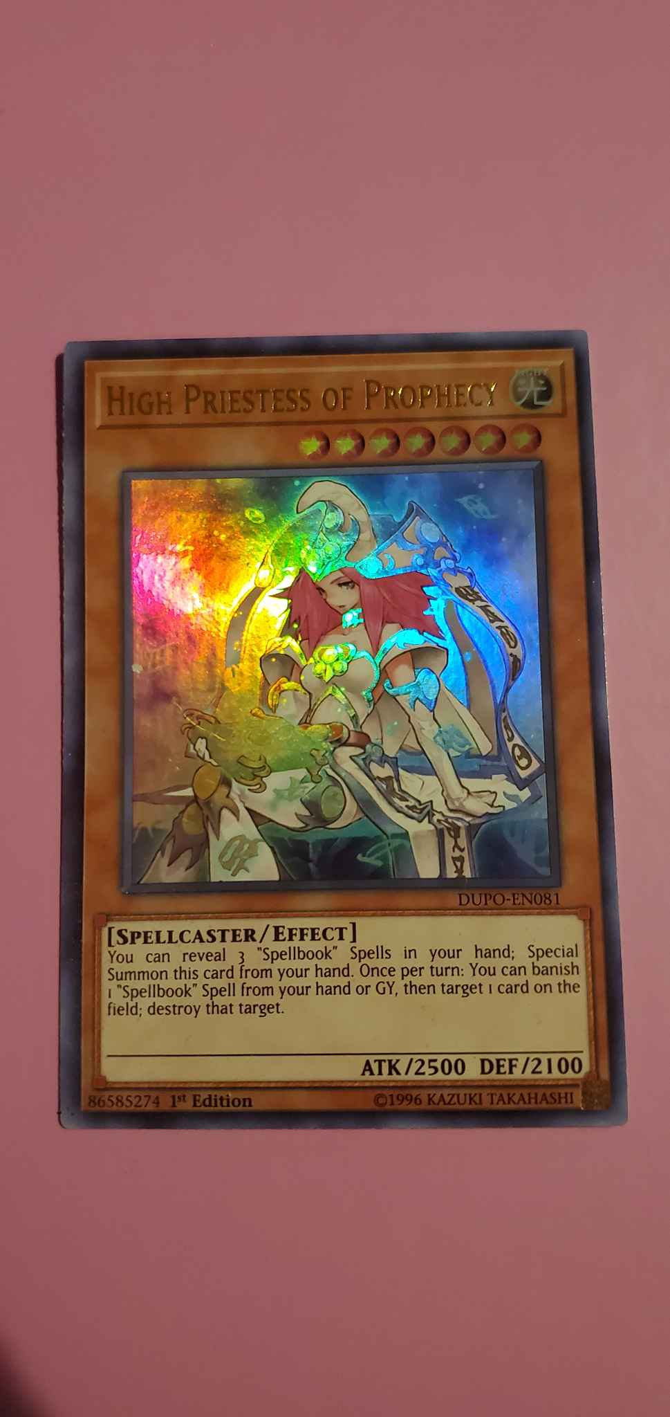High Priestess of Prophecy 1st Edition Ultra Rare DUPO-EN081