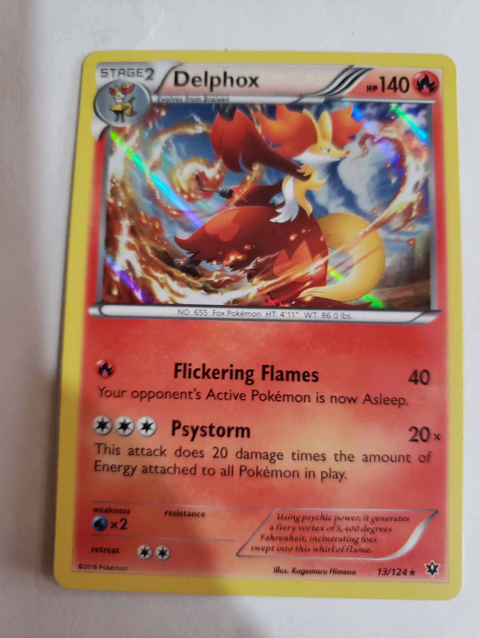 delphox ex card