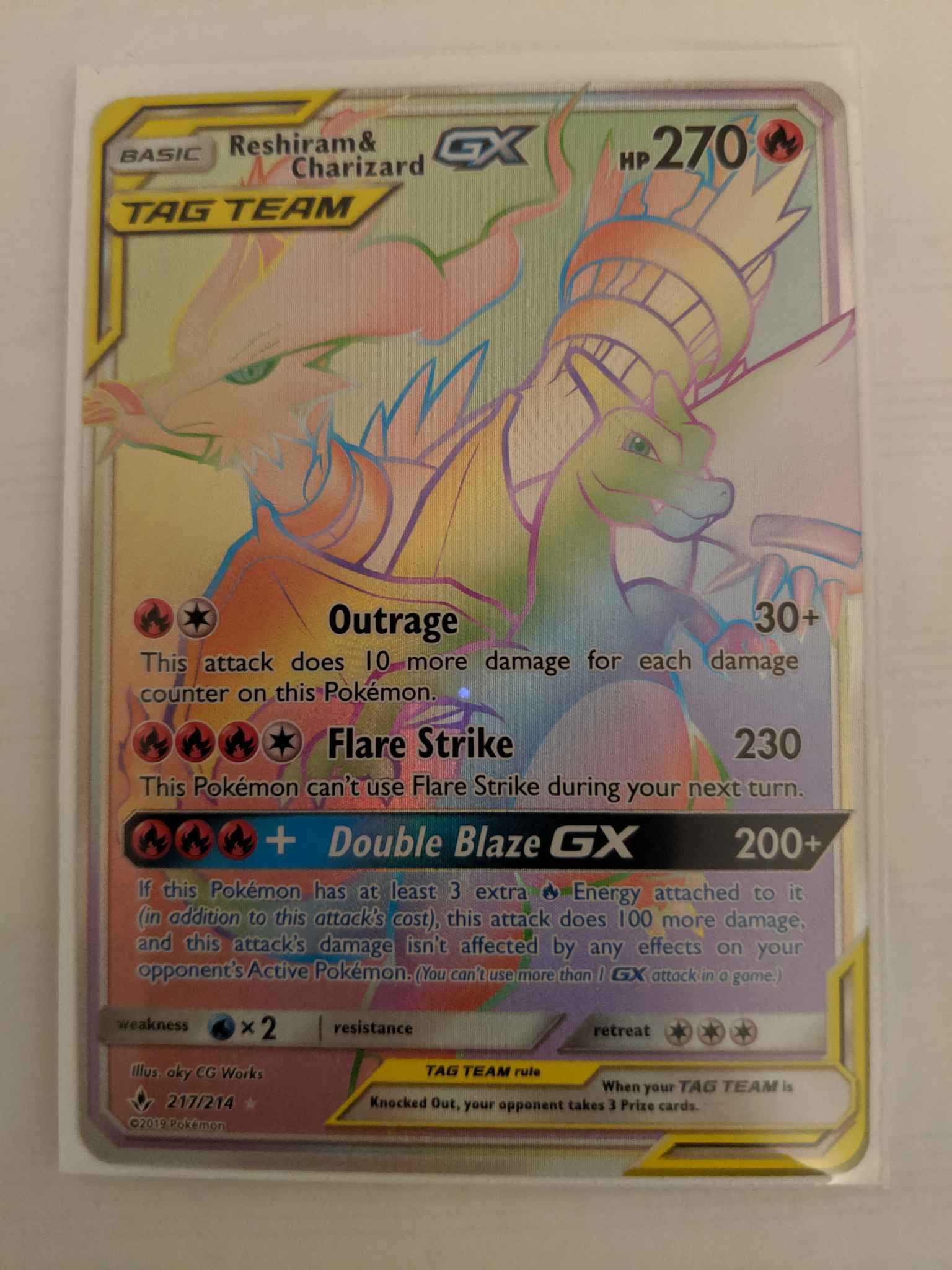 Reshiram Charizard Gx Secret